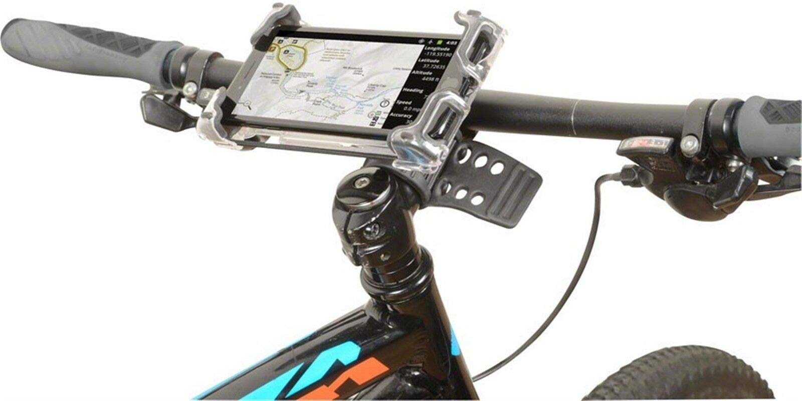 Hefty Bike Phone Mount By Delta Cycle - Premium Universal Bicycle Smartphone Holder Adjusts To Any Handlebar & Fits Any Phone Or