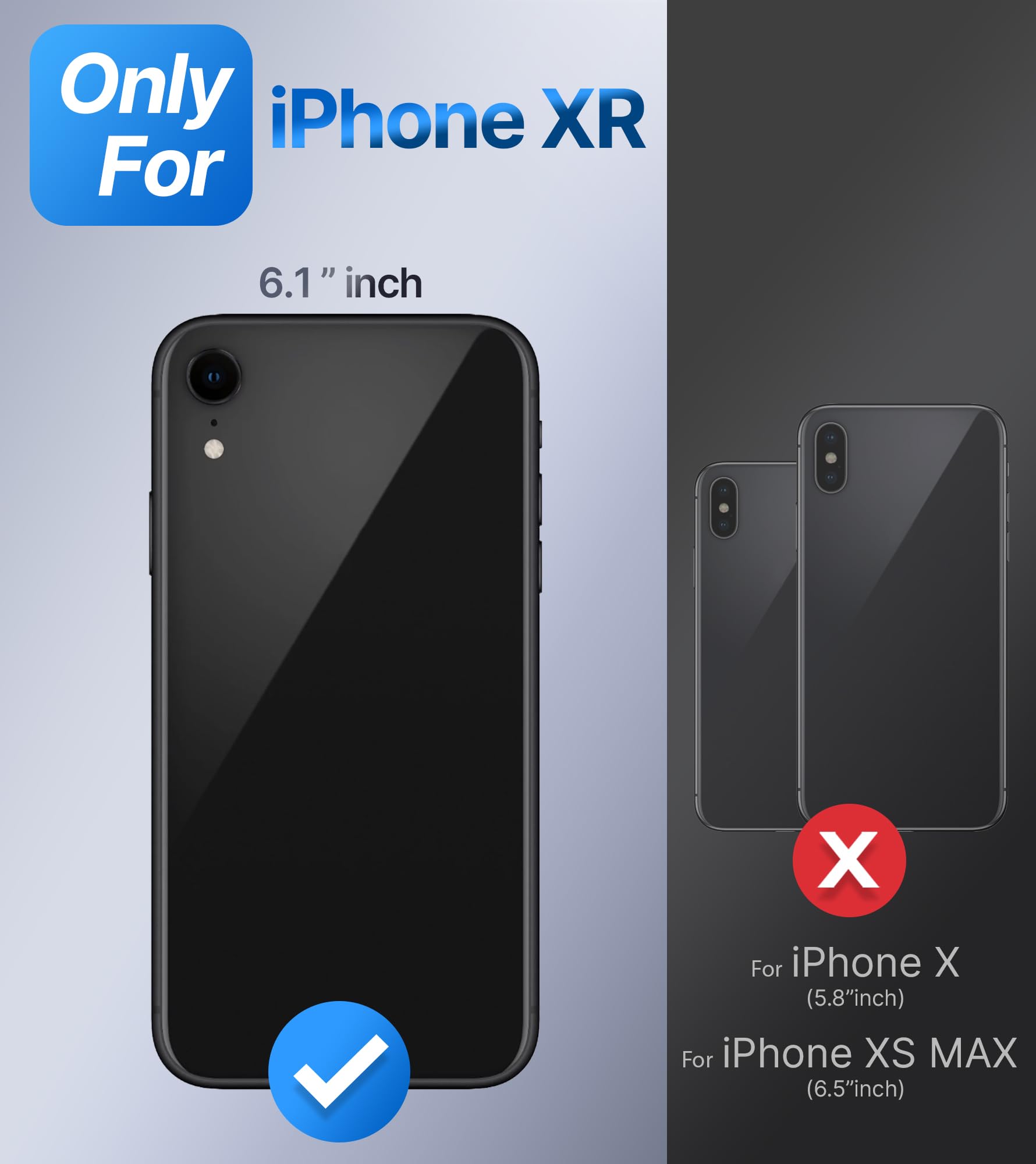 Shields Up For Iphone Xr Case With Stand, Phone Case Clear With Double Ring Holder [Adjustable & Foldable] Shockproof Protective