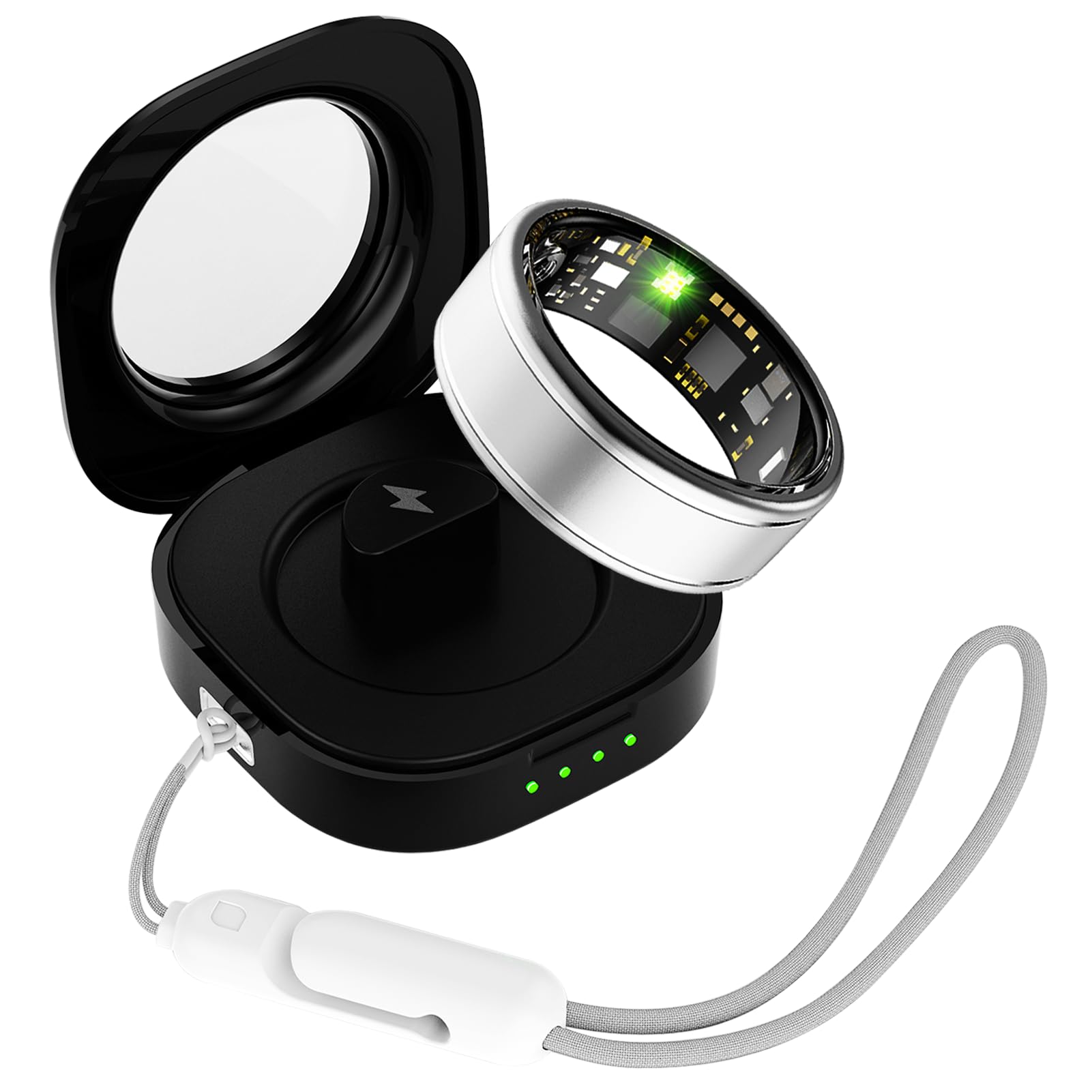 Anarow Smart Ring for Women - Fitness Tracker Ring with Heart Rate, SpO2, Blood Pressure, Sleep Monitoring, Step & Calorie Count