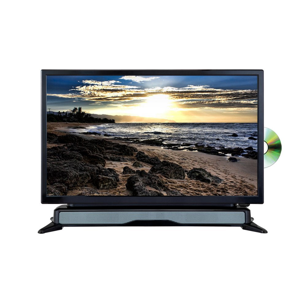 Axess Tvd1804-24 24    Hd Tv/Dvd Combo With External Soundbar Speaker, Sd Card, Ac/Dc Power, Hdmi Port, Remote Control
