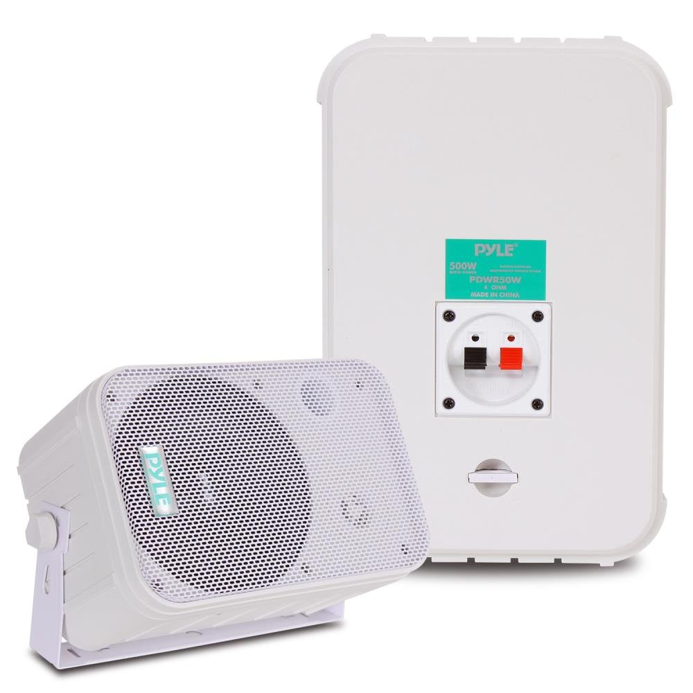 Pyle 2 Way Speaker System Pair   500W Peak Power 6.5 Inch Passive Weatherproof Wall / Ceiling Mounted   Heavy Duty Universal Mou
