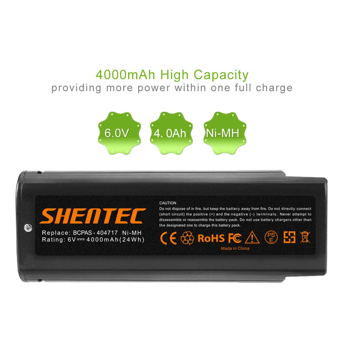 Shentec 2 Pack 4000Mah 6V Battery Compatible With Paslode 404717 B20544E Bcpas 404717 404400 900400 900420 900600 901000 902000