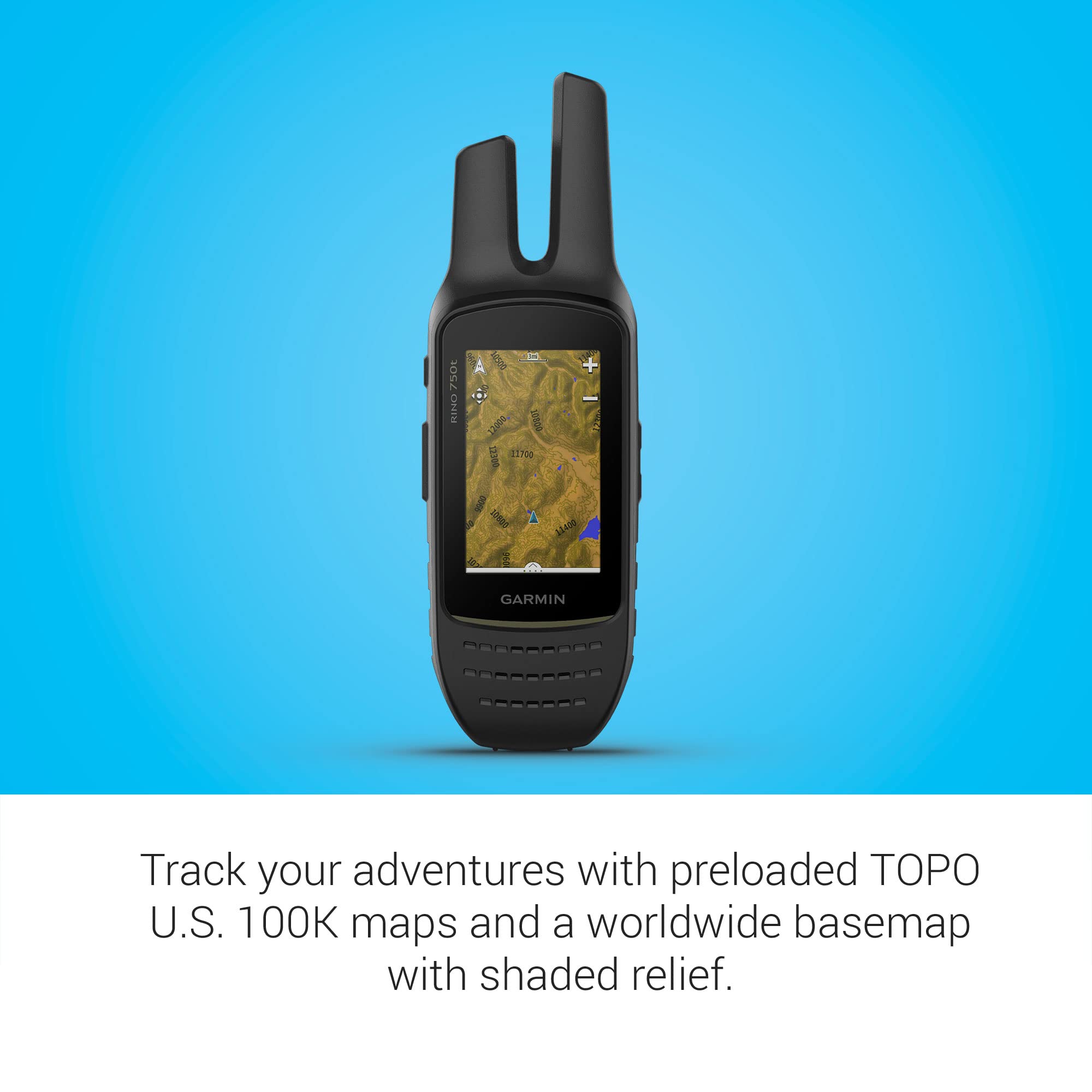 Garmin Rino 750T Two Way Radio With Topo Mapping