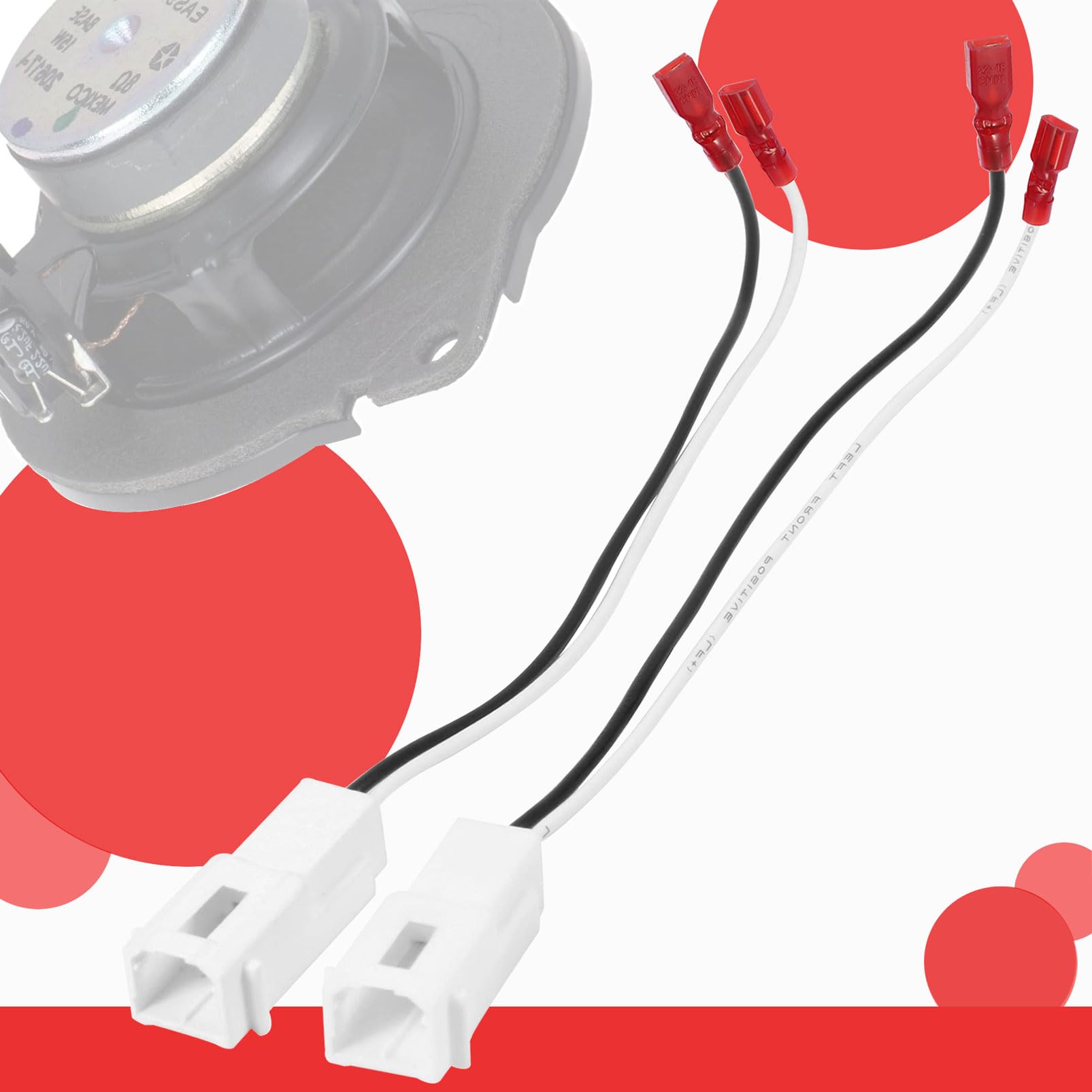 Singways Front Dash Tweeters Speaker Harness Adapter Connector Plug Replacement For Dodge Ram Jeep Chrysler 2005-2022 Aftermarke