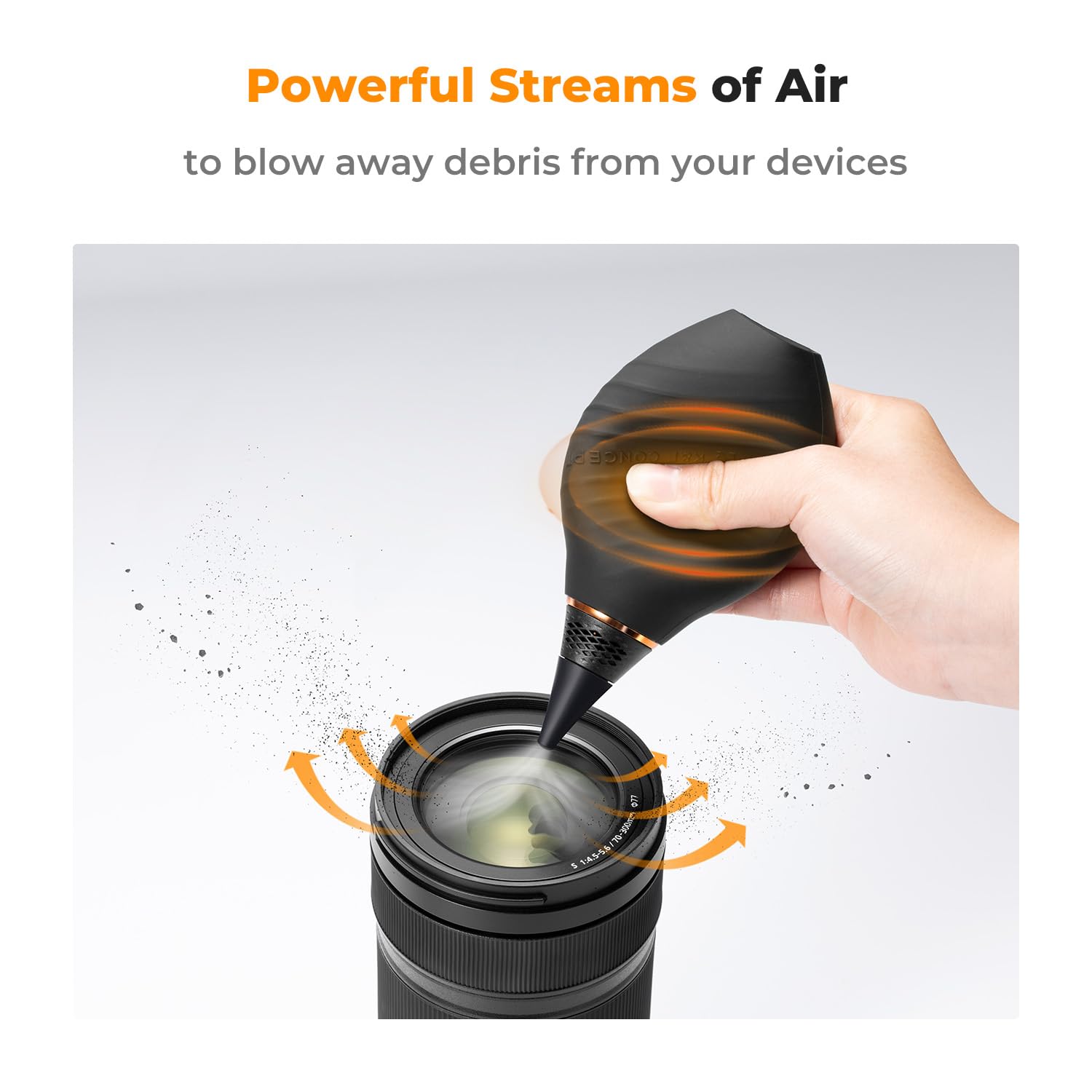 K&F Concept 10 In 1 Camera Lens Cleaning Kit For Dslr Camera Lens Filter Cell Phones With Advanced Silicone Air Blower*1+Short N