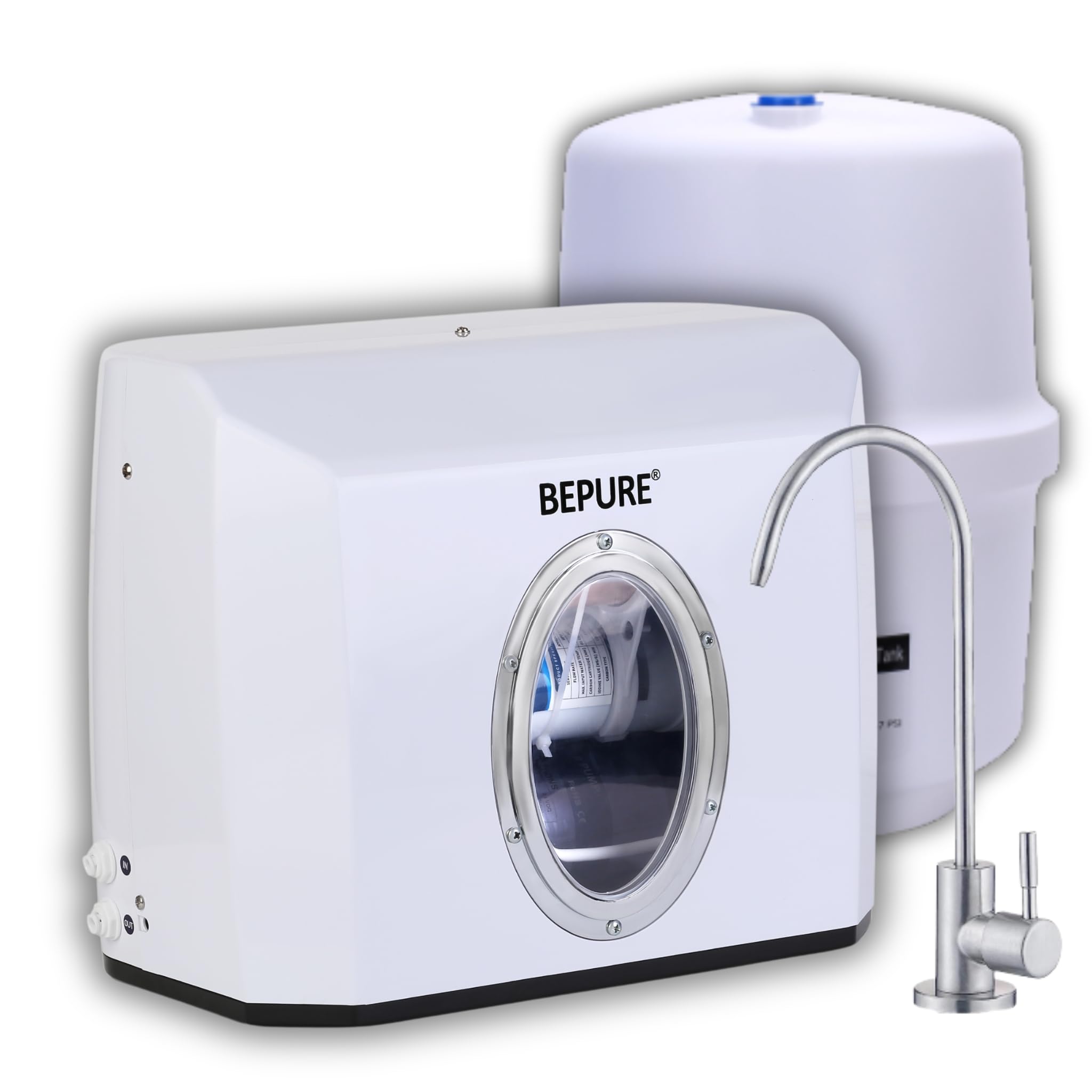 Bepure Uts Isi Mark Under Sink Water Purifier 12L With Ro+Uv+Uf+Tds+Copper Alkaline Water Purification |Under Counter Water Puri