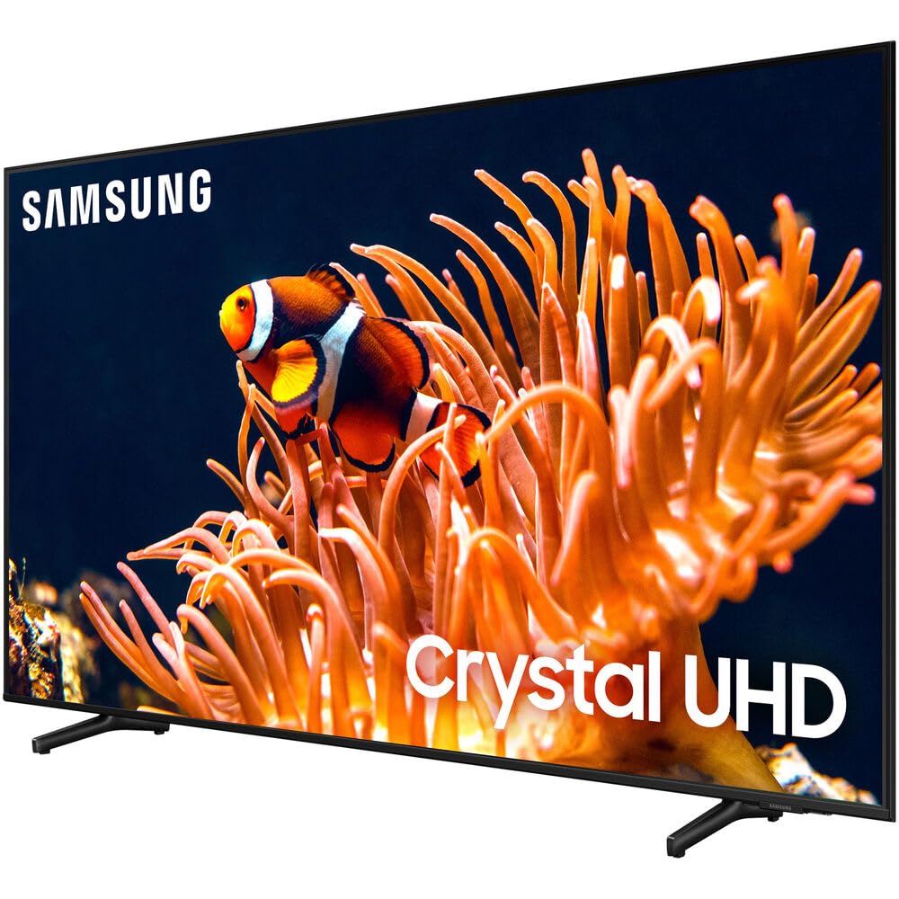 Samsung 50 Inch Class Du8000 Crystal Uhd Led 4K Smart Tv (2024) Bundle With Premium Deco Gear 60W 2.0 Ch Soundbar + Deco Mount 3