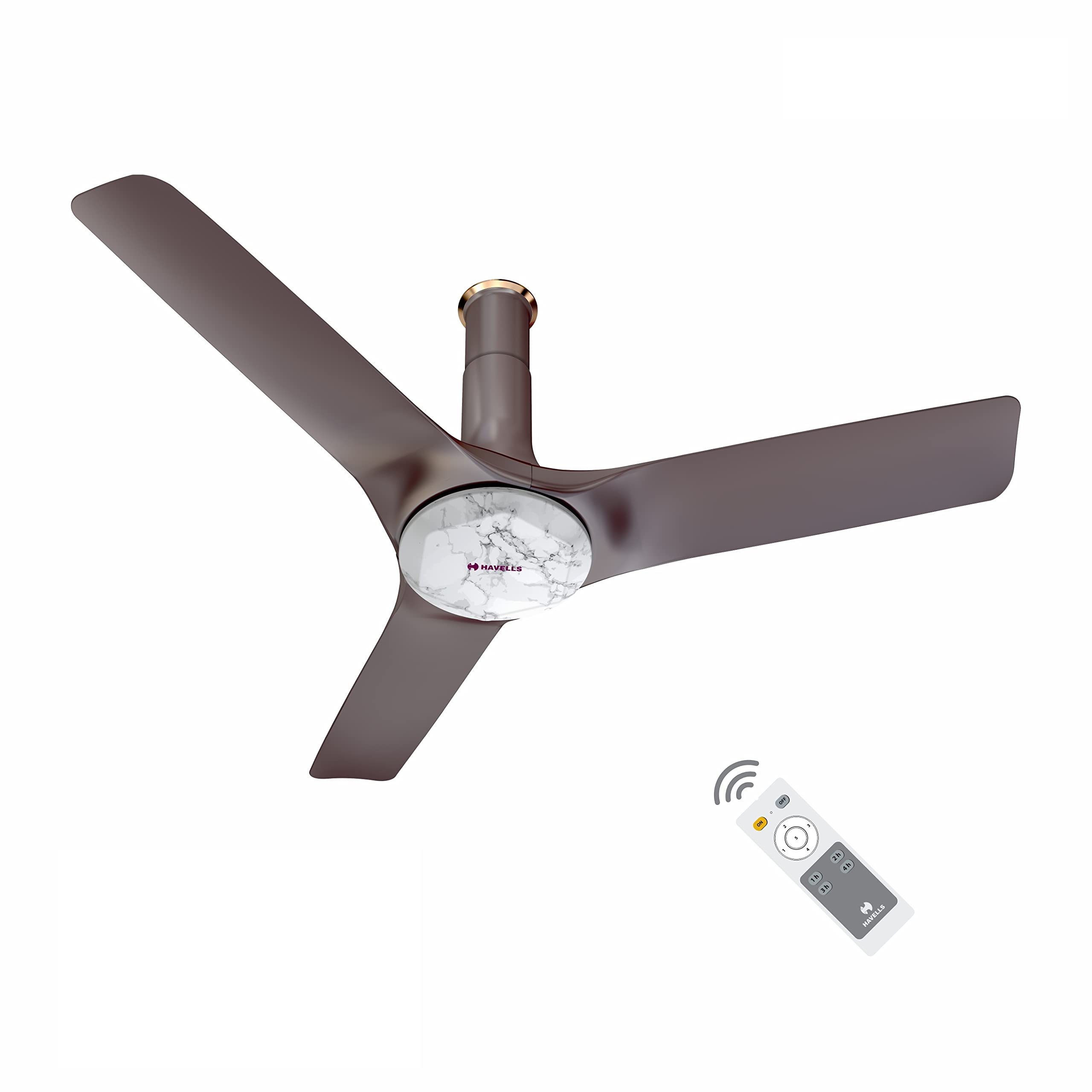 Havells 1200Mm Stealth Prime Bldc Motor Ceiling Fan|Most Silent&Premium, 5 Stars With Rf Remote, 100% Copper|Upto 55% Energy Sav