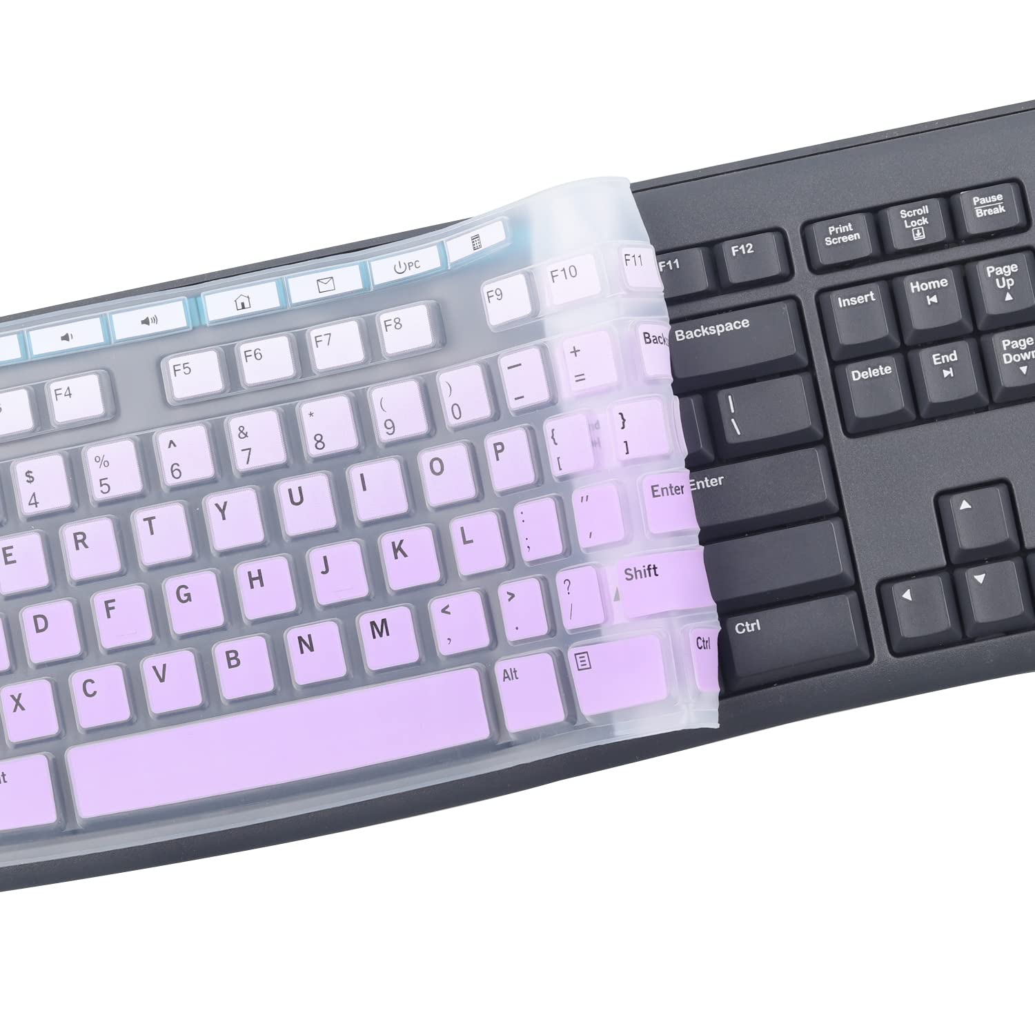 Keyboard Cover Skin Protector Fit Logitech Mk295 Mk275 Mk270 Wireless Keyboard, Logitech K200 K260 K270 Mk200 Mk260 Keyboard (No