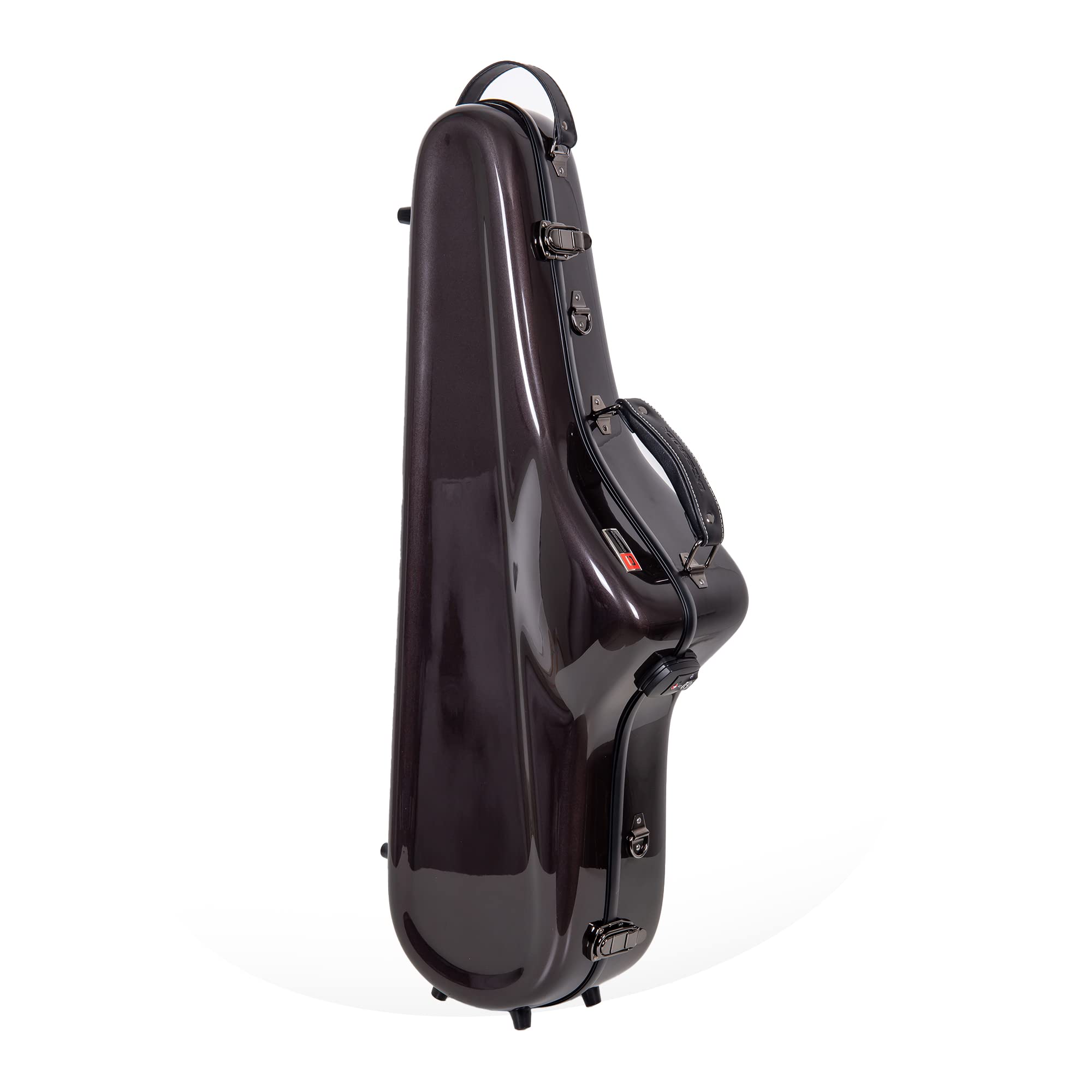Crossrock Pro Grade Tenor Saxophone Case | Space Gray, Tsa Lock, Stylish & Elite Protection, Detachable Straps, Accessory Pocket