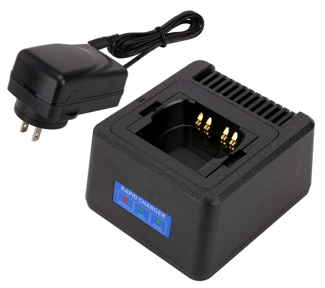 Single Unit Rapid Charger Compatible With Motorola Radios Apx6000 Apx6000Xe Apx6000Li Apx7000 Apx7000Xe Apx8000 Apx8000Xe Apx8000H Apx8000Hxe (Apx 6000 7000 8000), Fast Charge, Temperature Management