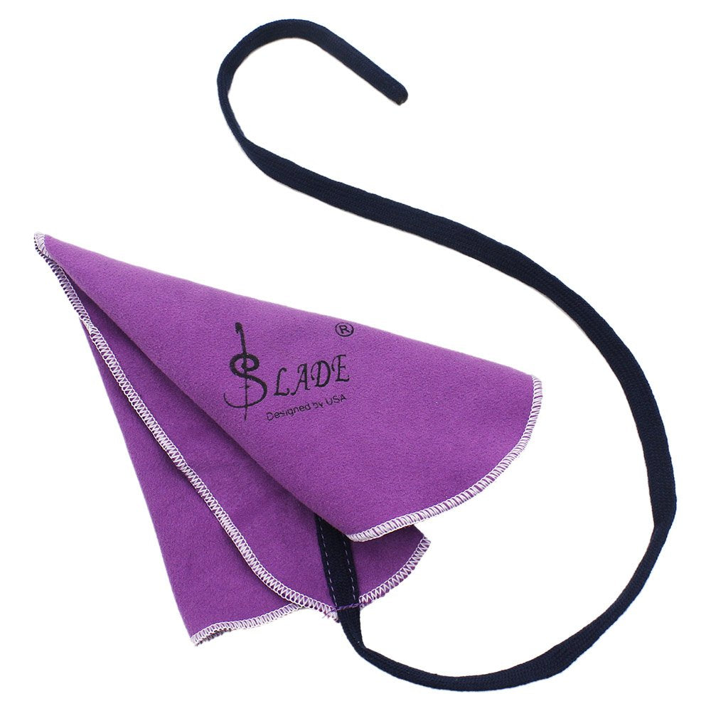 Cleaning Cloth Swab For Inside Tube Suitable For Clarinet Piccolo Flute Sax Saxophone (Purple)