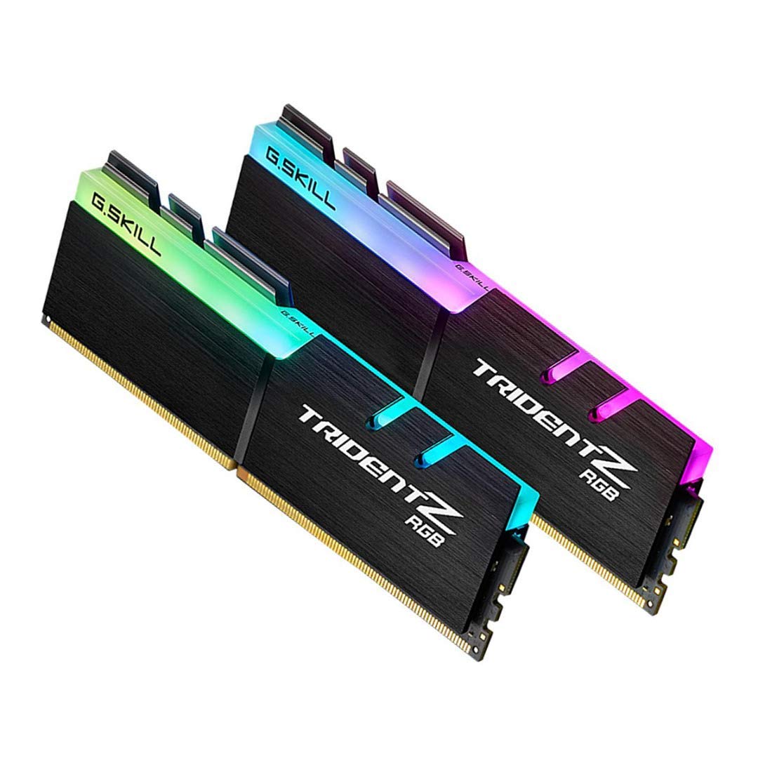 Gskill Trident Z Rgb Series (Intel Xmp) Ddr4 Ram 32Gb (2X16Gb) 3200Mts Cl16 18 18 38 135V Desktop Computer Memory Udimm (F4 3200