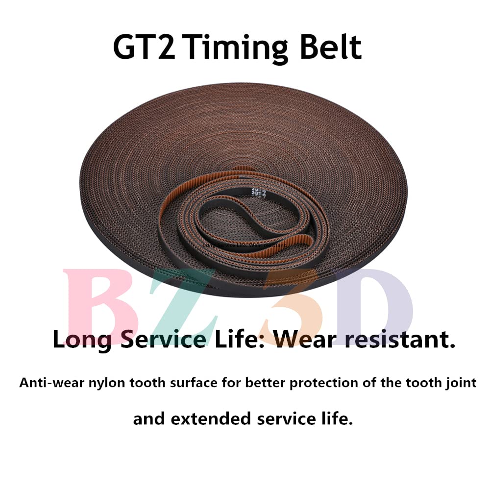 Bz 3D Gt2 Timing Belt   Non Slip Version, 6Mm Width For Prusa I3, Ender 3, 5, Neo, S1, Cr 10, Anet A8, I3 Mega 3D Printers