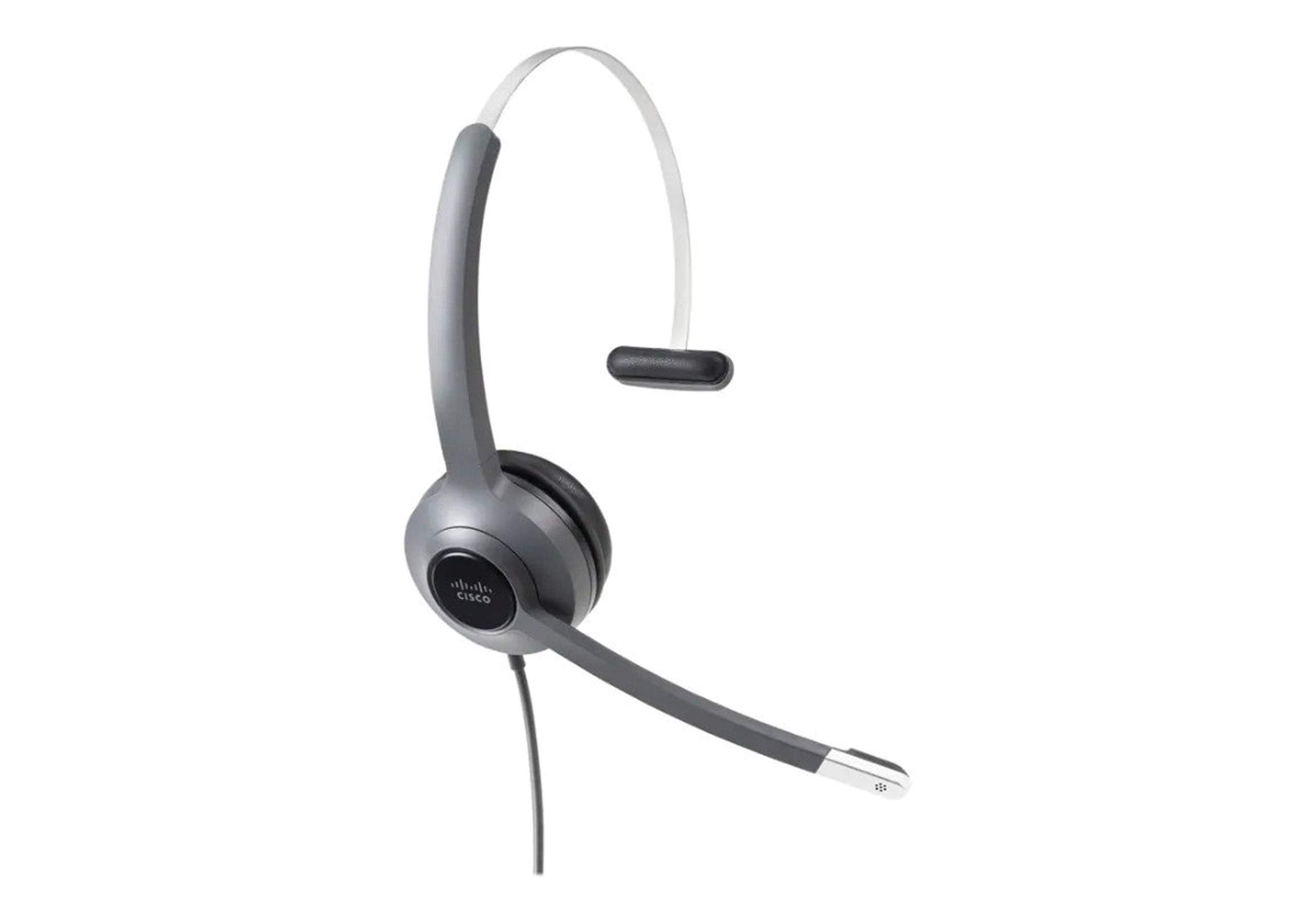 Cisco Headset 521, Wired Single On Ear 3.5Mm Headset With Usb A Adapter, Charcoal, 2 Year Limited Liability Warranty (Cp Hs W 52