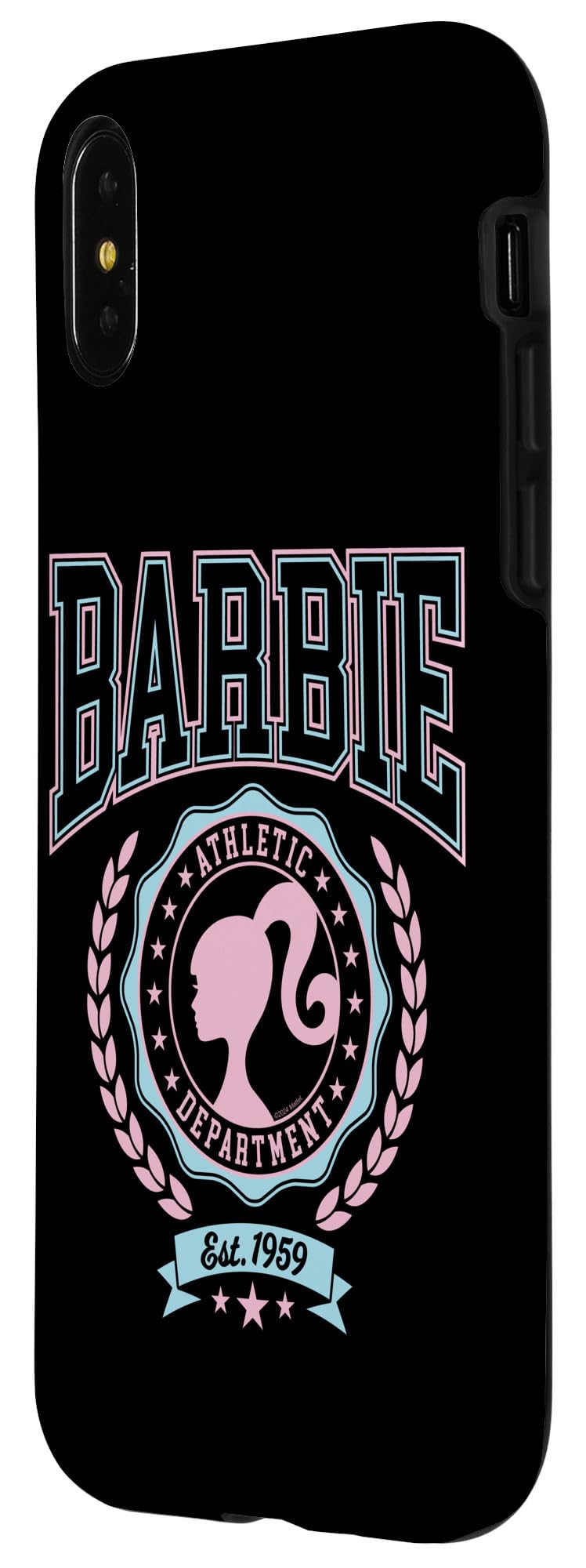 Iphone X/Xs Barbie   Varsity Athletic Department Silhouette Logo Case