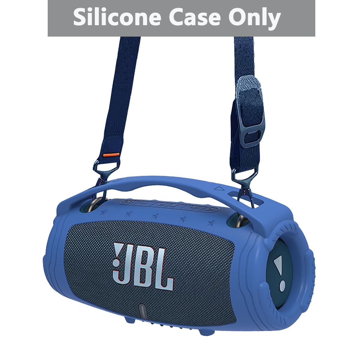 Silicone Cover Case For Jbl Xtreme 3 Portable Bluetooth Speaker, Protective Skin Holder For Jbl Xtreme 3 Portable Bluetooth Speaker Accessories (Only Case)(Blue)