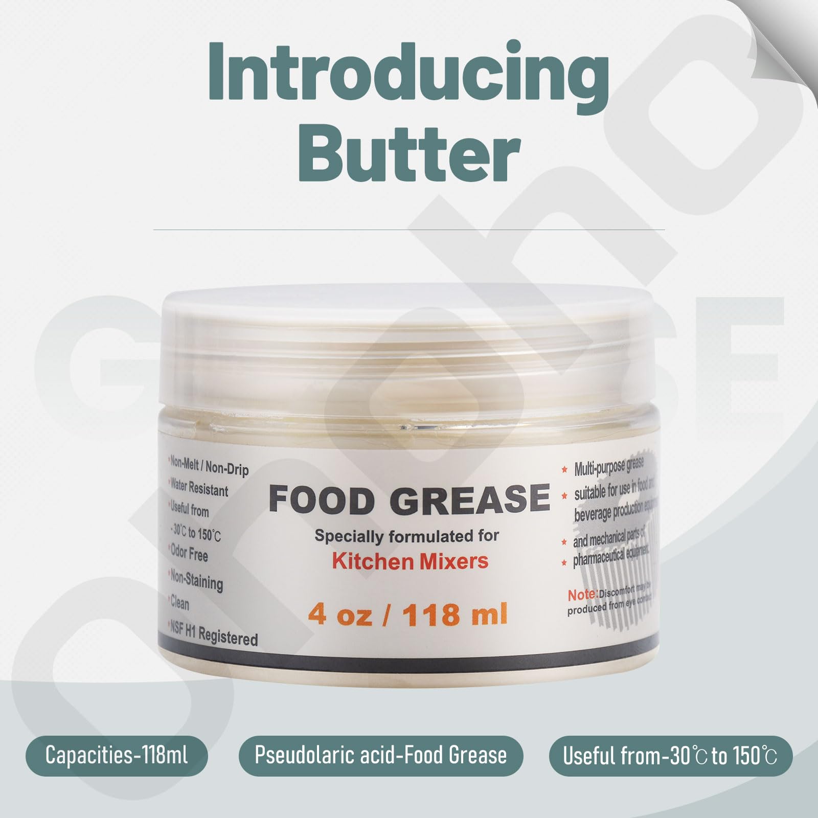 4 Oz Food Grade Grease & Gasket By Ohoho   Compatible With Kitchen Stand Mixer