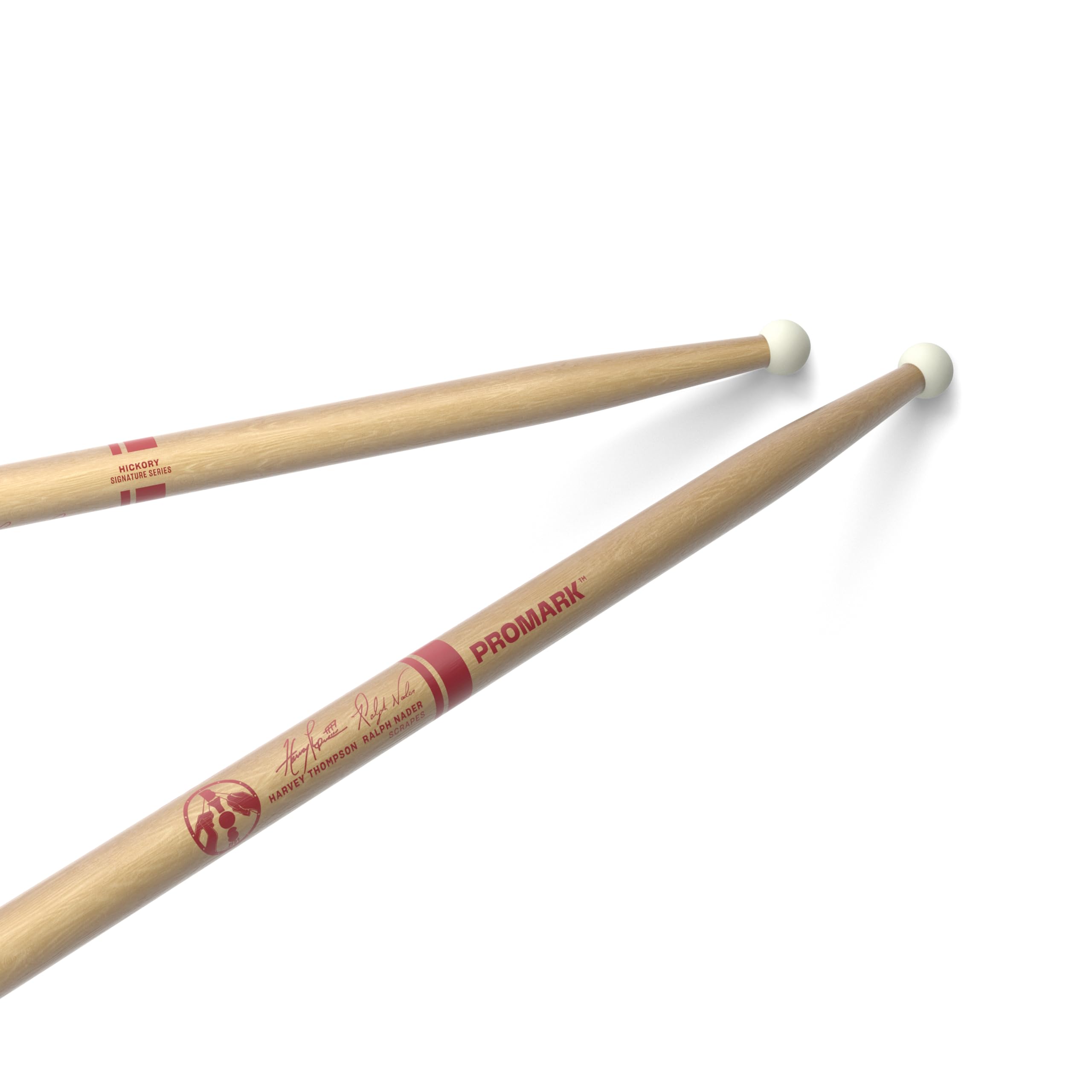 ProMark BYOS Scrapes Signature Marching Drum Sticks - Ralph Nader and Harvey Thompson Designed Drumsticks - For Tenor Drums