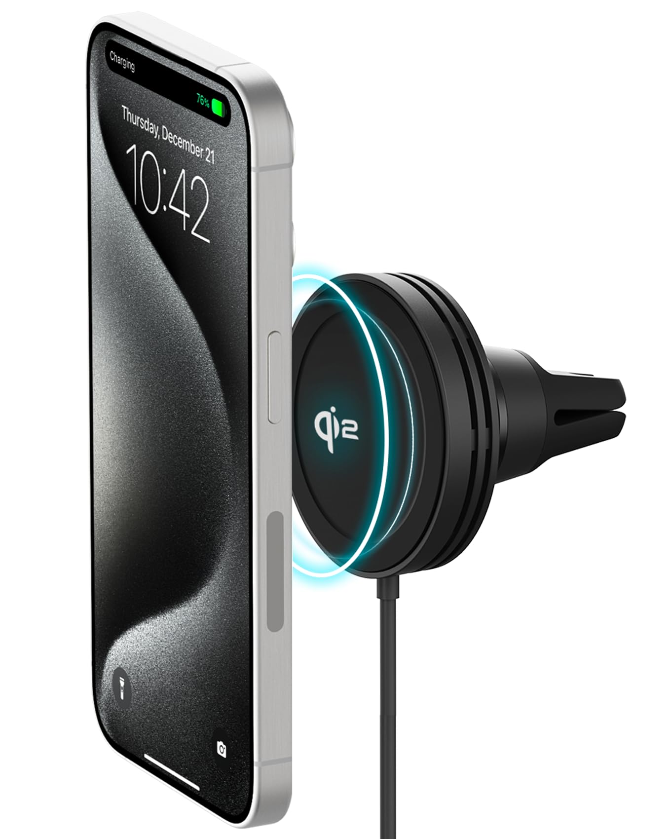 iOttie Velox Pro Qi2.2 Magnetic Wireless Car Charger - Dash & Windshield Mount, CryoFlow Cooling, 25W Fast Charging for Qi2 Smar