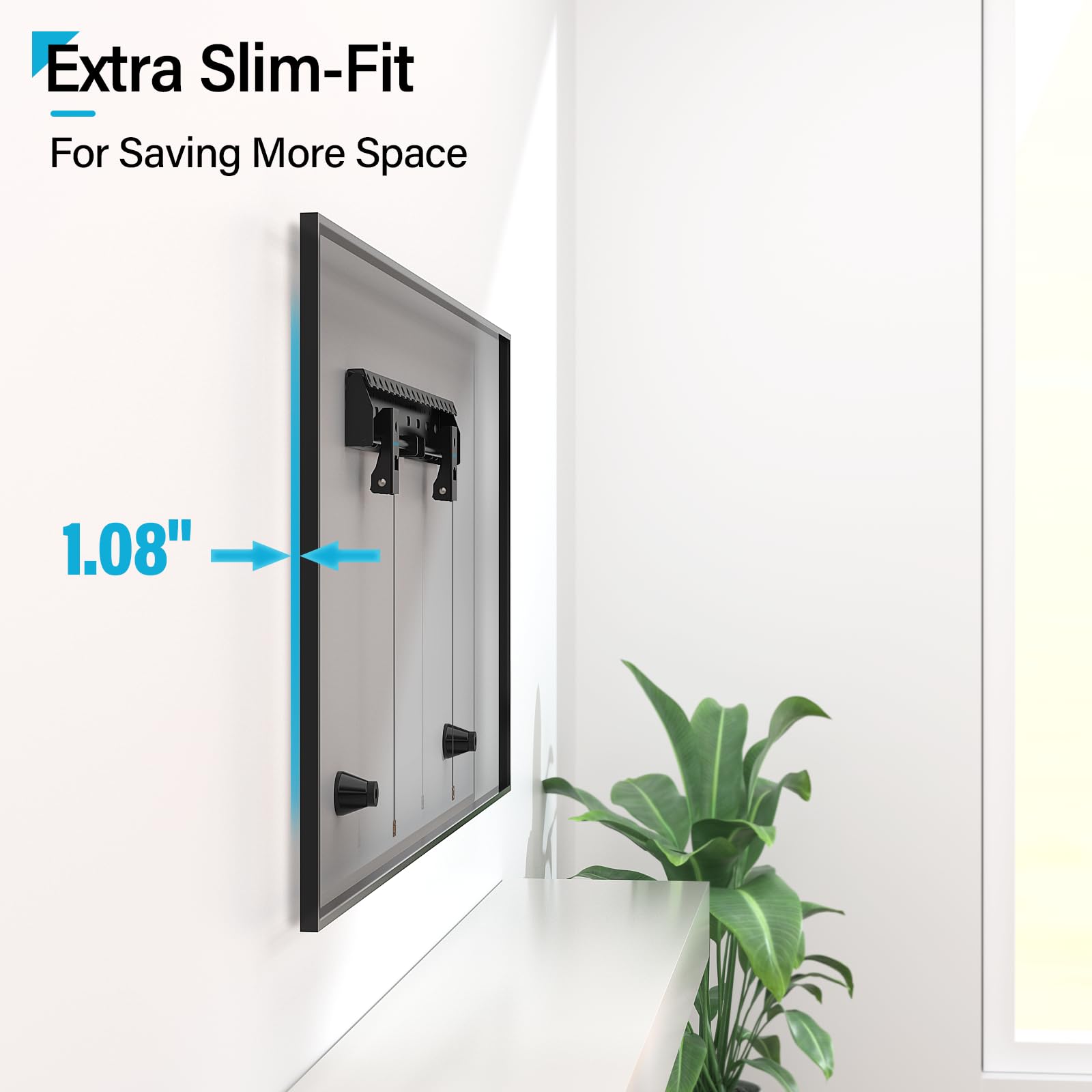 Supcline Studless Tv Wall Mount For 26 65 Inch Tv Up To 154 Lbs, No Stud Drywall Tv Mount With Max Vesa 400X400Mm, No Drill Low