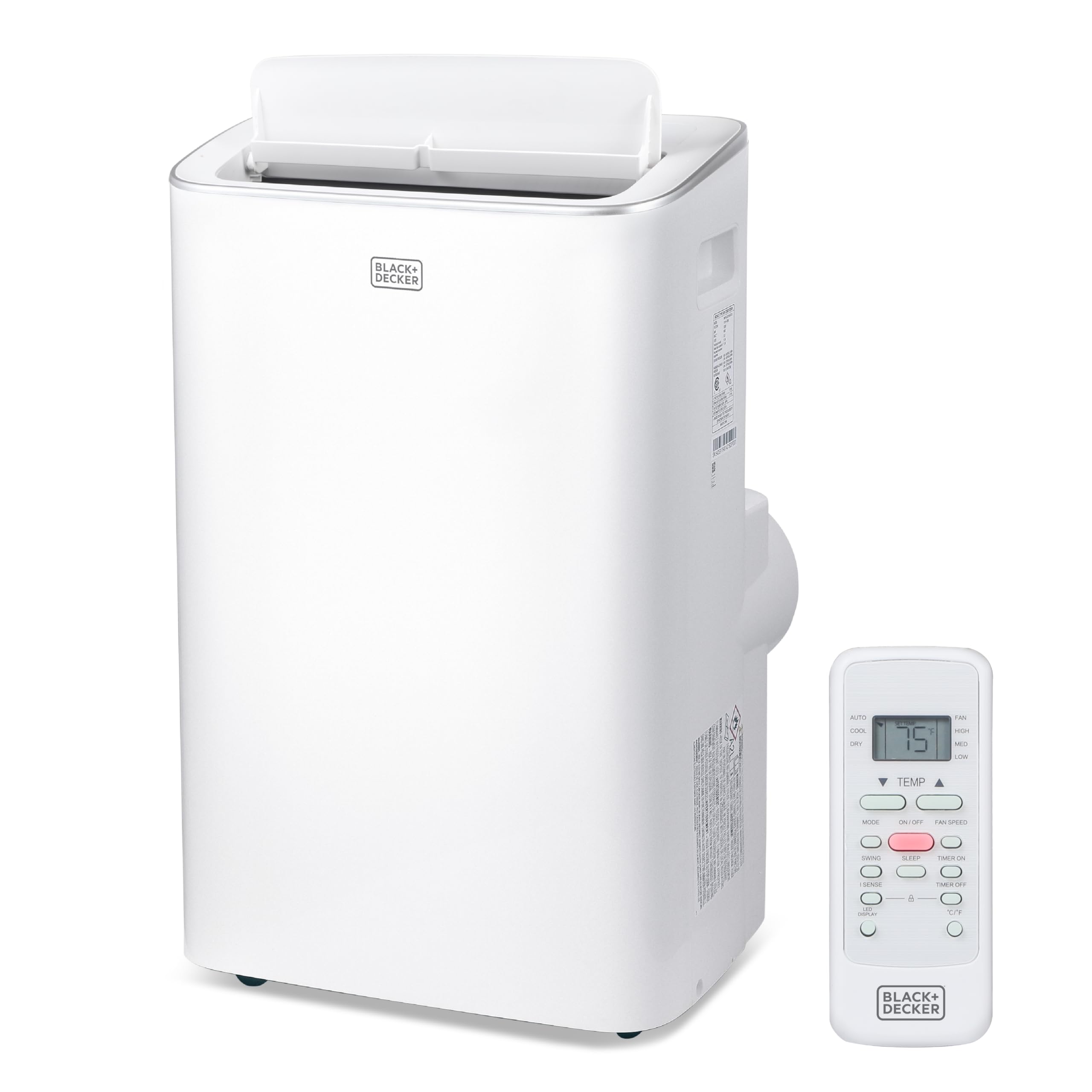 BLACK+DECKER Smart Portable Air Conditioner,12,000 BTU, for Rooms Up To 550 Sq. Ft., Portable AC with Inverter Compressor & Wind