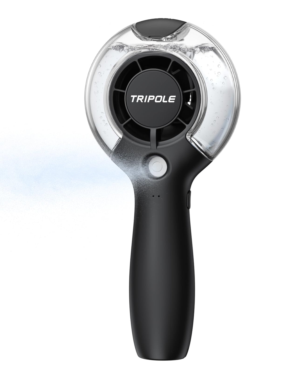Tripole Misting Fan Portable Handheld Fan With Mist, 4000Mah Rechargeable Personal Mister Fan With 40Ml Water Tank, High Speed A