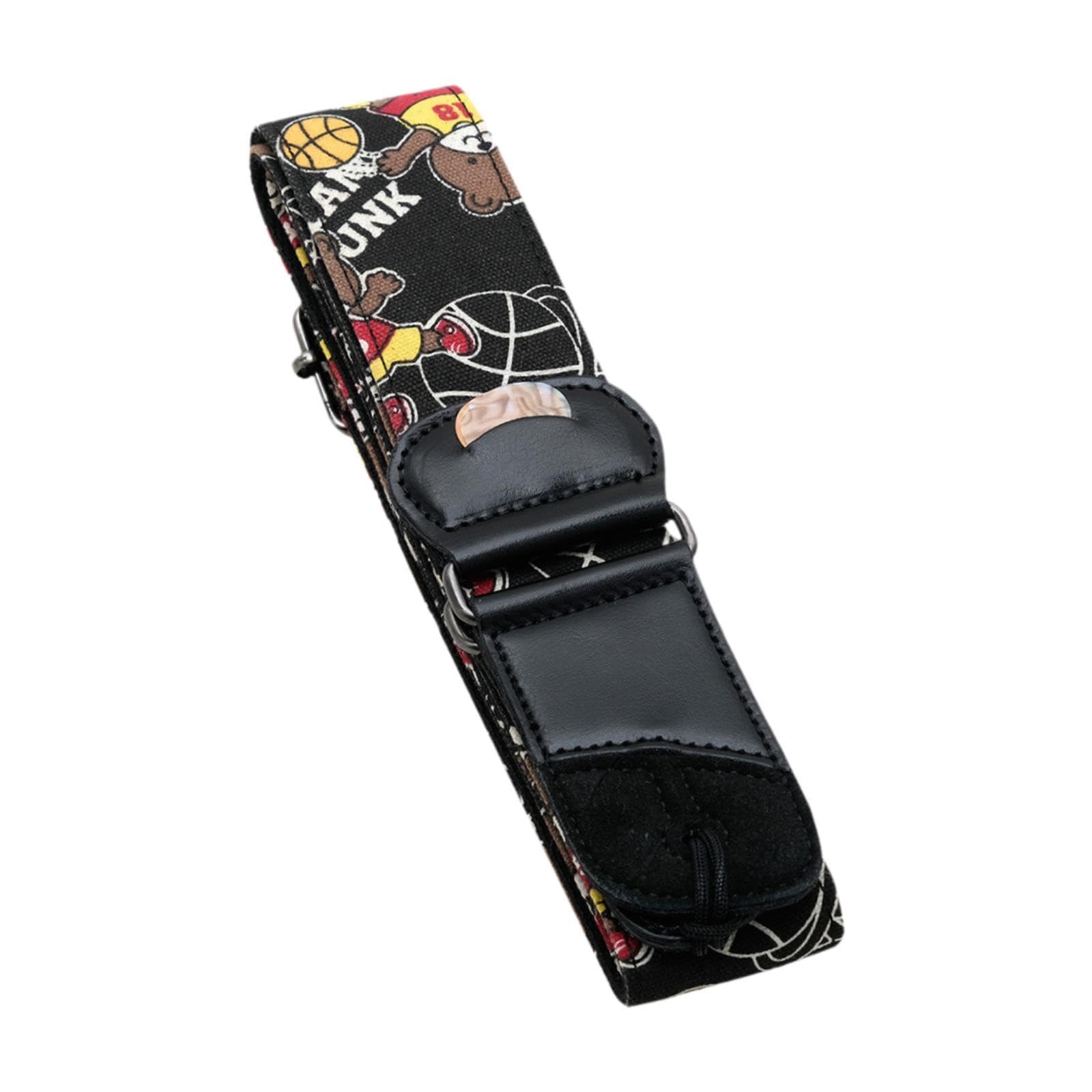 LOOM TREE Acoustic Guitar Strap With 2 Guitar Picks And Lanyard For Player Enthusiasts Basketball | Guitars & Basses | Parts & A