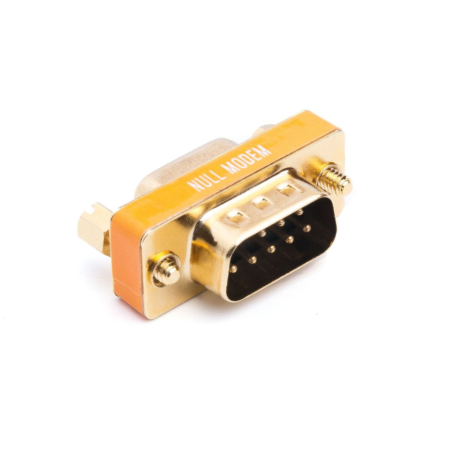 Arnorin Db9 Null Modem Adapter Male To Female Slimline Data Transfer Serial Port Adapter Gold Plated 2 Pack