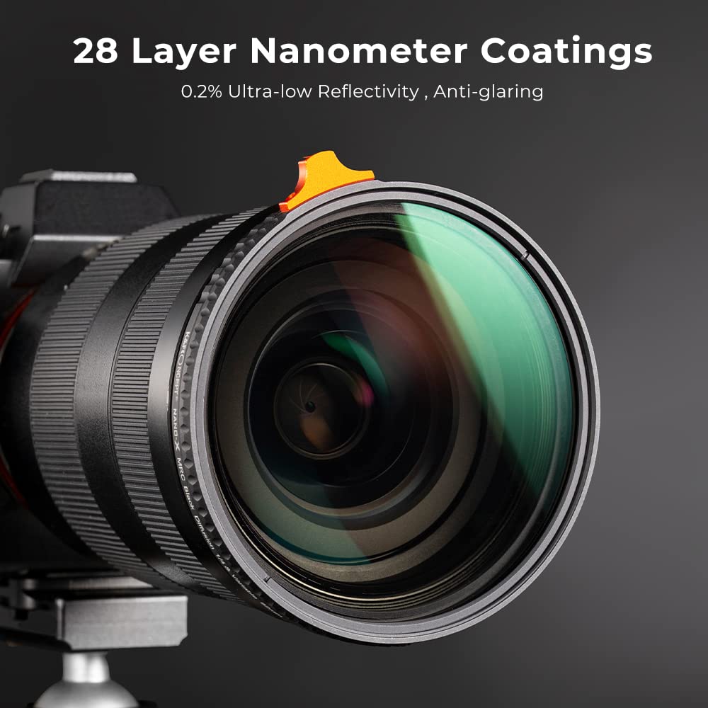 K&F Concept 86Mm Putter Variable Nd Filter Nd2 Nd400 (1 9 Stops) 28 Multi Layer Coatings Import Agc Glass Adjustable Neutral Den