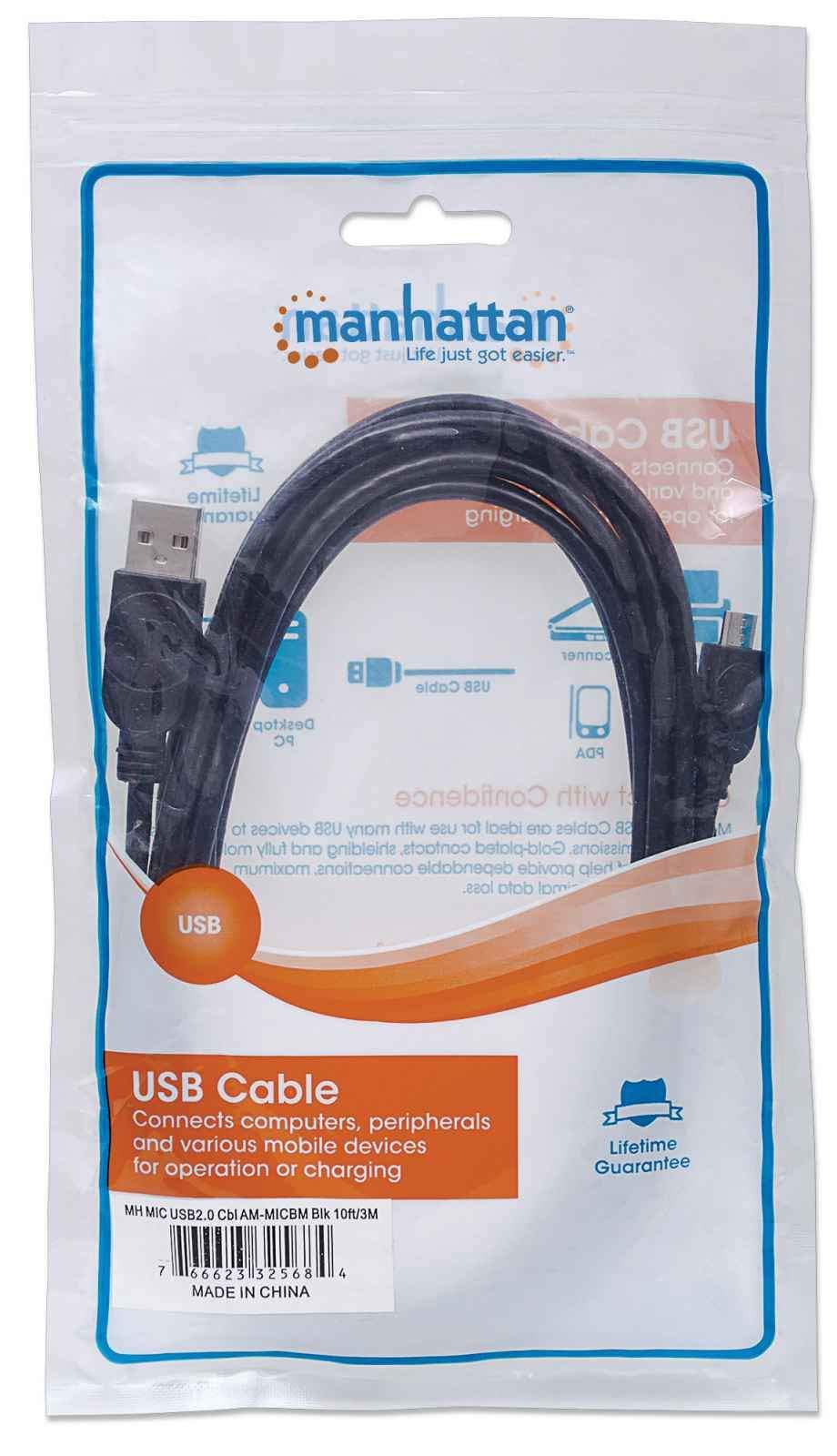 Manhattan Hi-Speed Usb Micro-B Device Cable