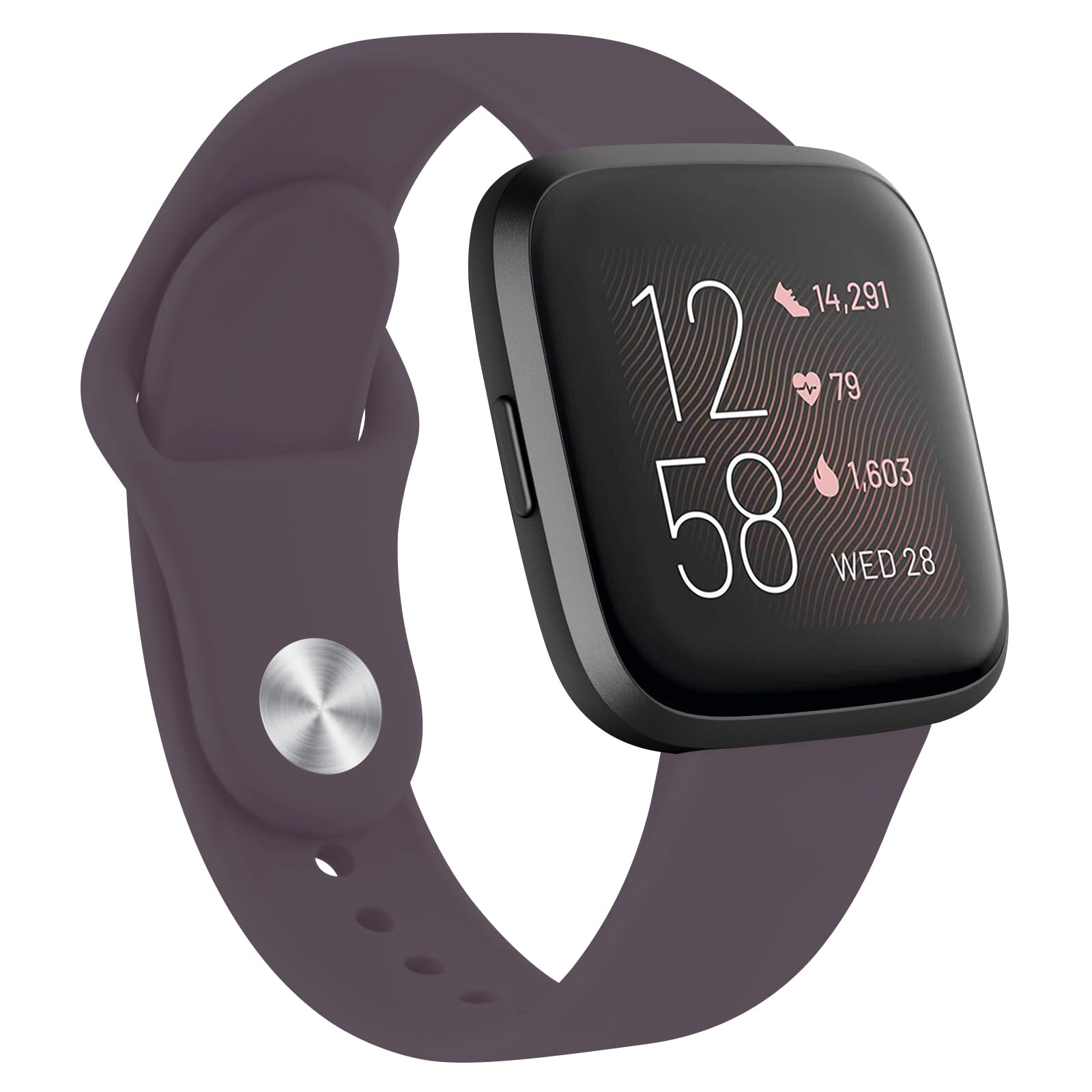 Ak Silicone Bands Compatible With Fitbit Versa 2 / Fitbit Versa/Versa Lite/Versa Se Bands For Women Men, Classic Soft Straps Rep