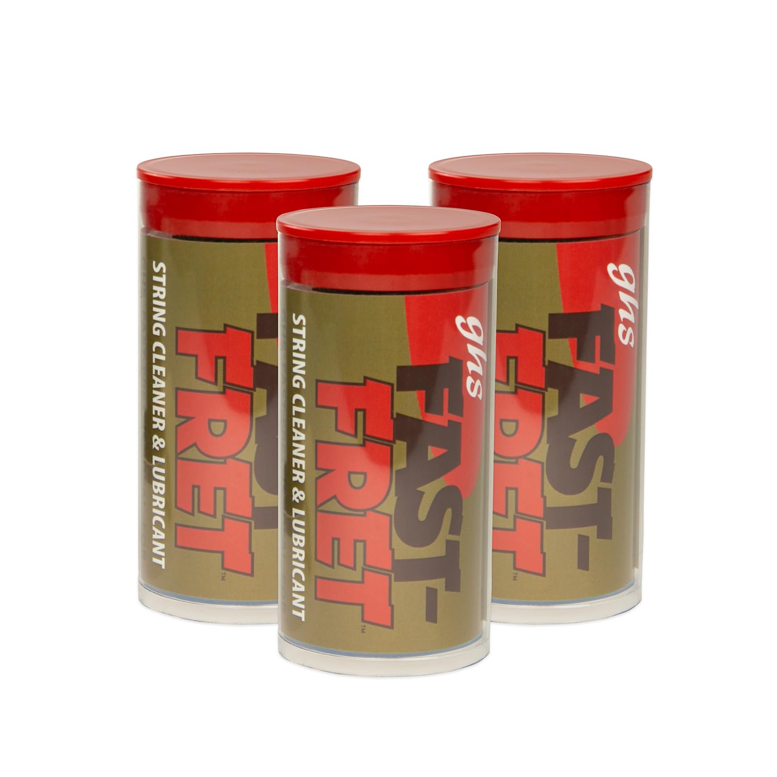 GHS STRINGS - FAST FRET (Model A87-3 Pack) String and Neck Cleaner for Musical Instruments