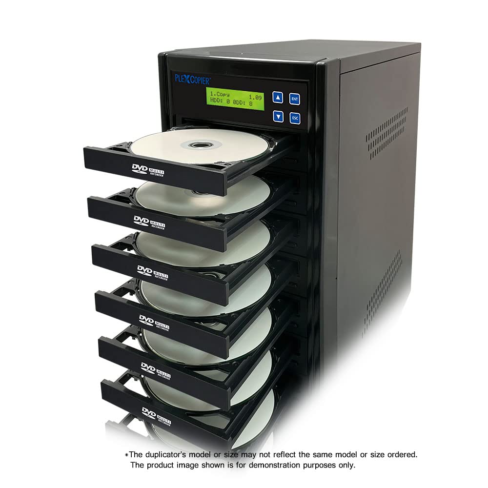 Plexcopier 24X Sata 1 To 7 Cd Dvd M Disc Supported Duplicator Writer Copier Tower With Free Dvd Video Copy Protection