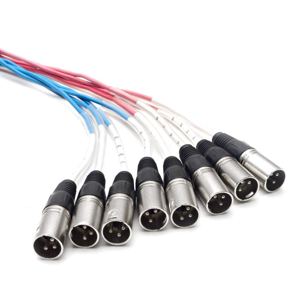 Seismic Audio   Sarlx 8X100   8 Channel Xlr Snake Cable   100 Feet Long   Pro Audio Snake For Live Live, Recording, Studios, And