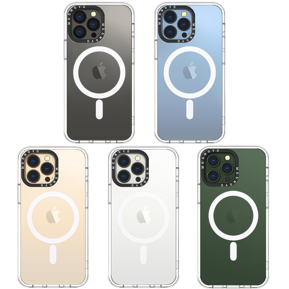 Mosnovo Case For Iphone 13 Pro, [Compatible With Magsafe] [Buffertech 6.6Ft Military Grade Drop Protection] [Anti Peel Off Tech]