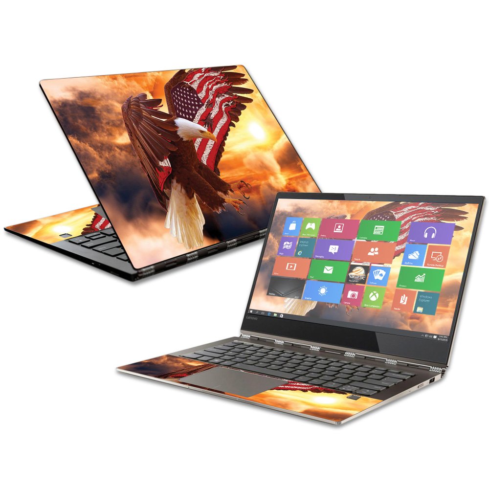 MightySkins Skin Compatible with Lenovo Yoga 920-13IKB - Bald Eagle | Protective, Durable, and Unique Vinyl Decal wrap Cover | E