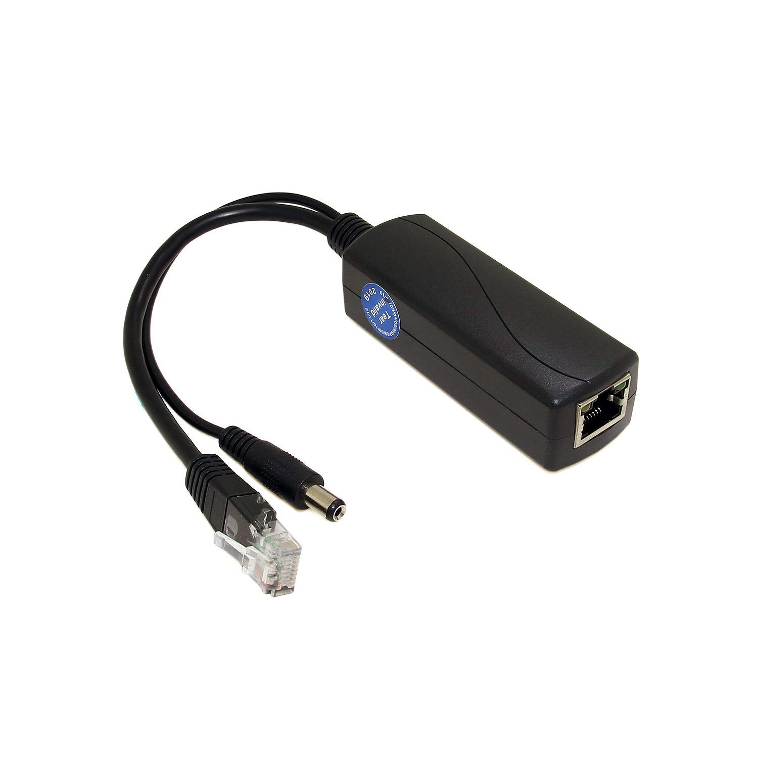 Active Poe Splitter 12V 1A Output With Ieee 802.3Af Standard Compliant 10,100Mbps Power Over Ethernet Splitter Adapter For Security Ip Camera Cctv Surveillance Device 5.5X2.1Mm (Ps5712P Black)