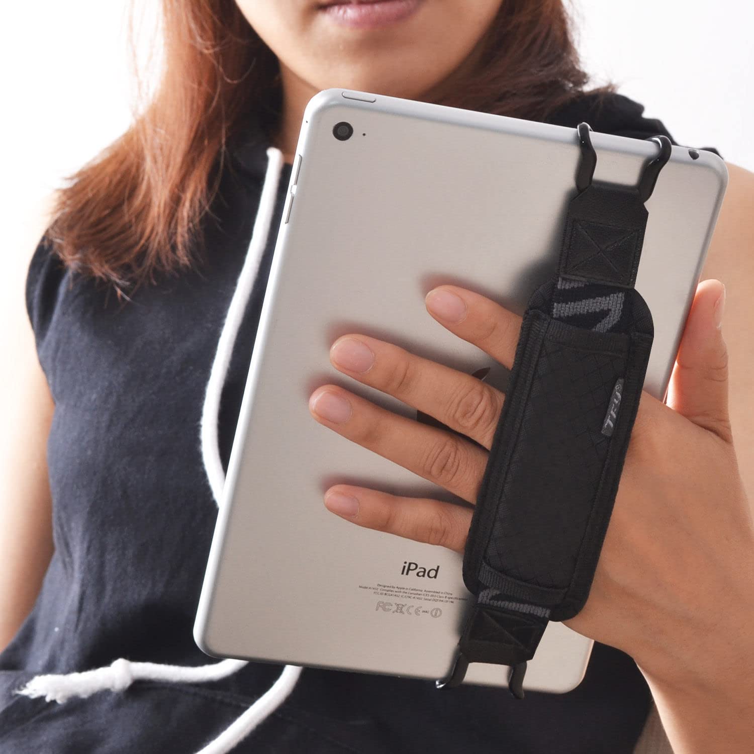 Tfy Tablet Security Hand Strap Holder, Compatible With Ipad (Ipad Mini & Mini 5 & Mini 6 / Ipad Air 4 / Ipad Air 5 / Ipad Pro 9.