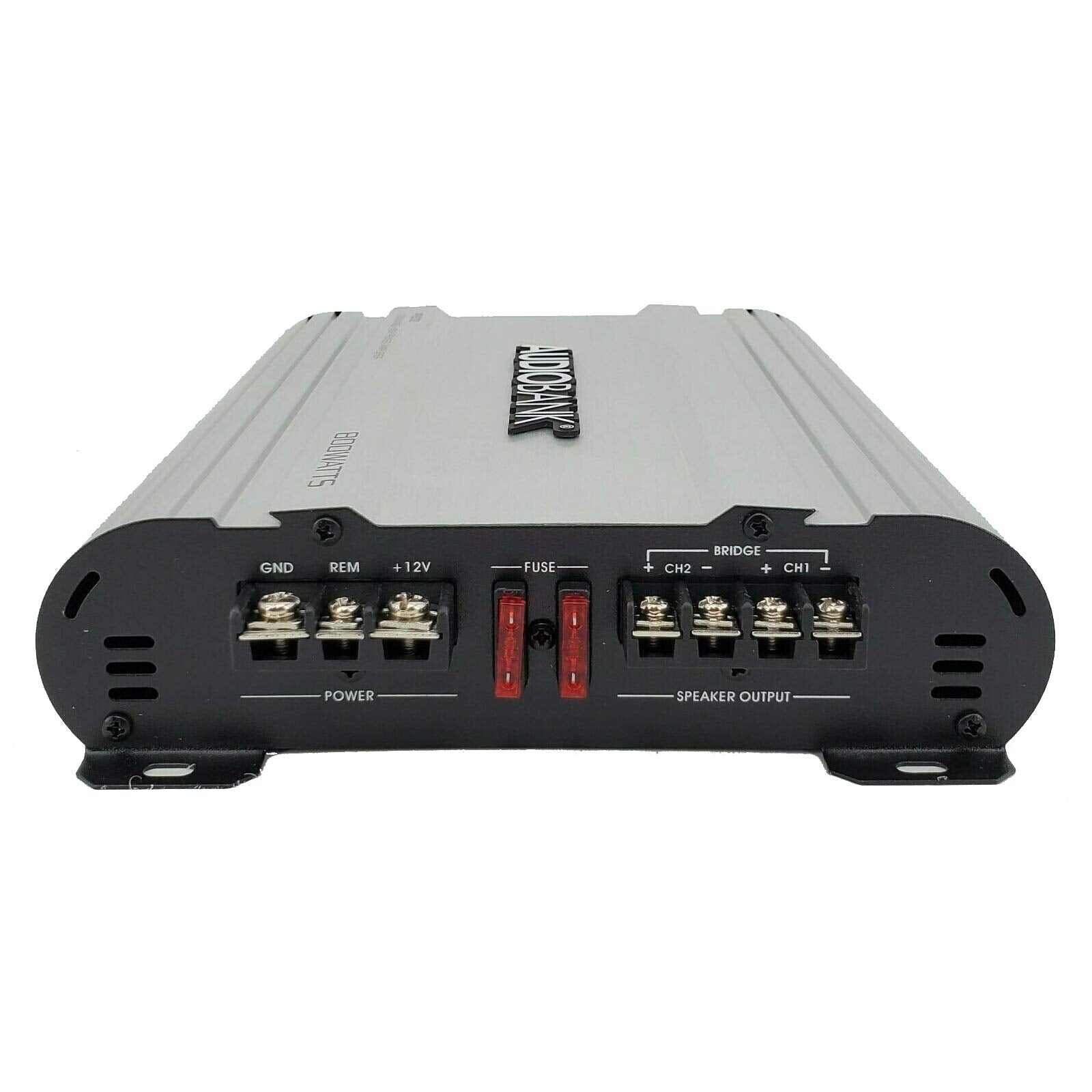 Audiobank 2 Channels 800 Watts Bridgedable Car Audio Stereo Amplifier P802 Heavy Duty Aluminum Alloy Heatsink | Class A B Operat