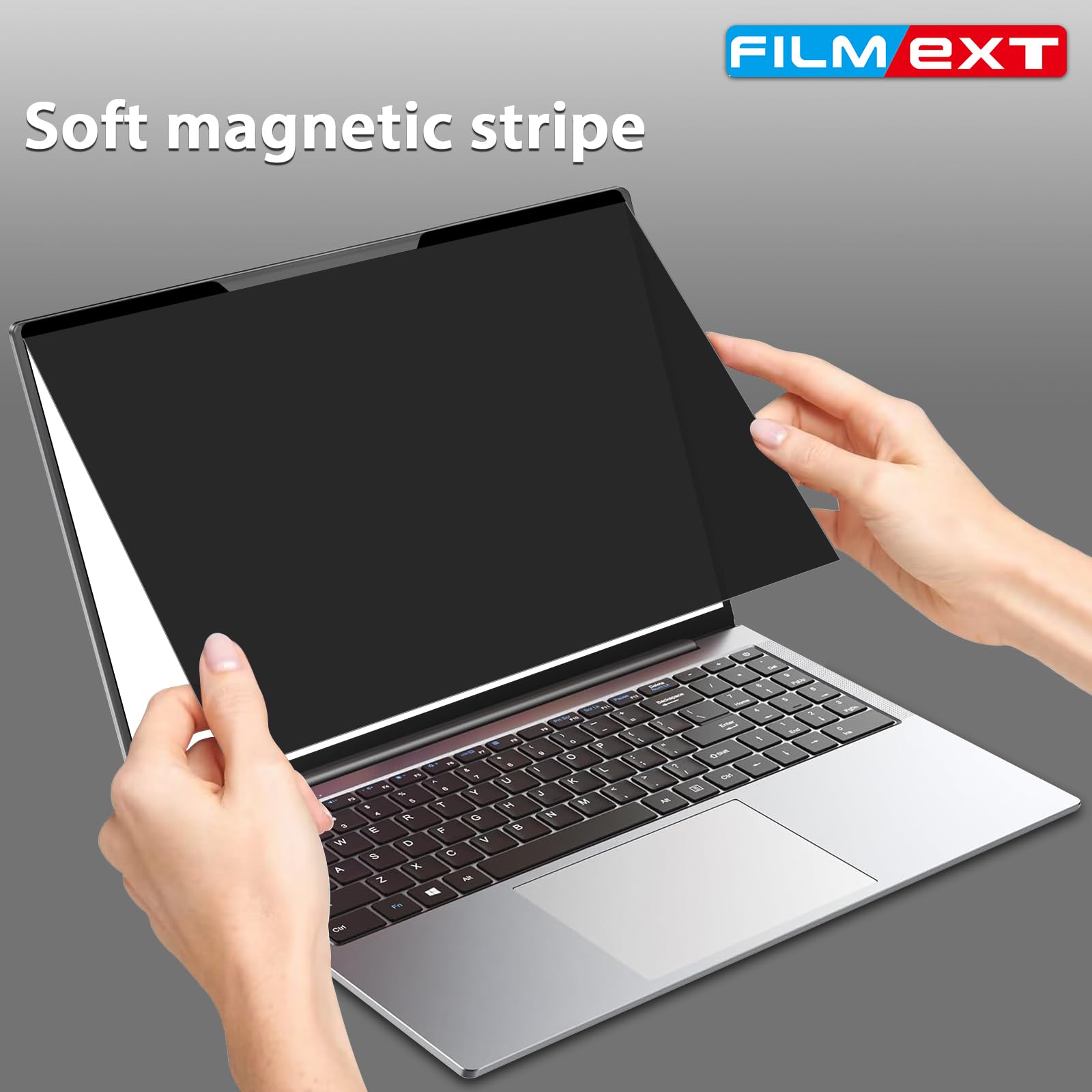 Filmext Magnetic Laptop Privacy Screen 14 Inch For 16:9 Widedisplay, Removable Laptop Privacy Screen Shield Anti Glare Blue Ligh