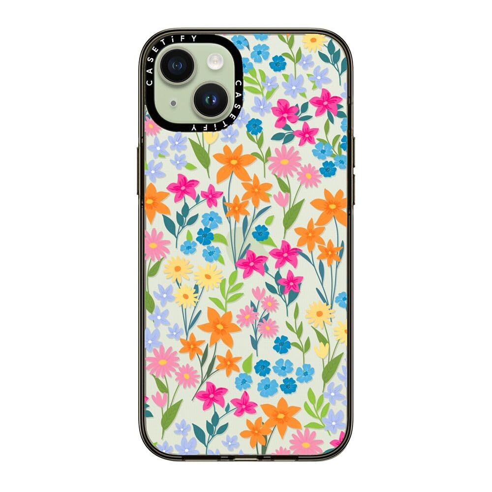 Casetify Compact Case For Iphone 15 Plus [2X Military Grade Drop Tested / 4Ft Drop Protection]   Bright Spring Flowers   Daisy F