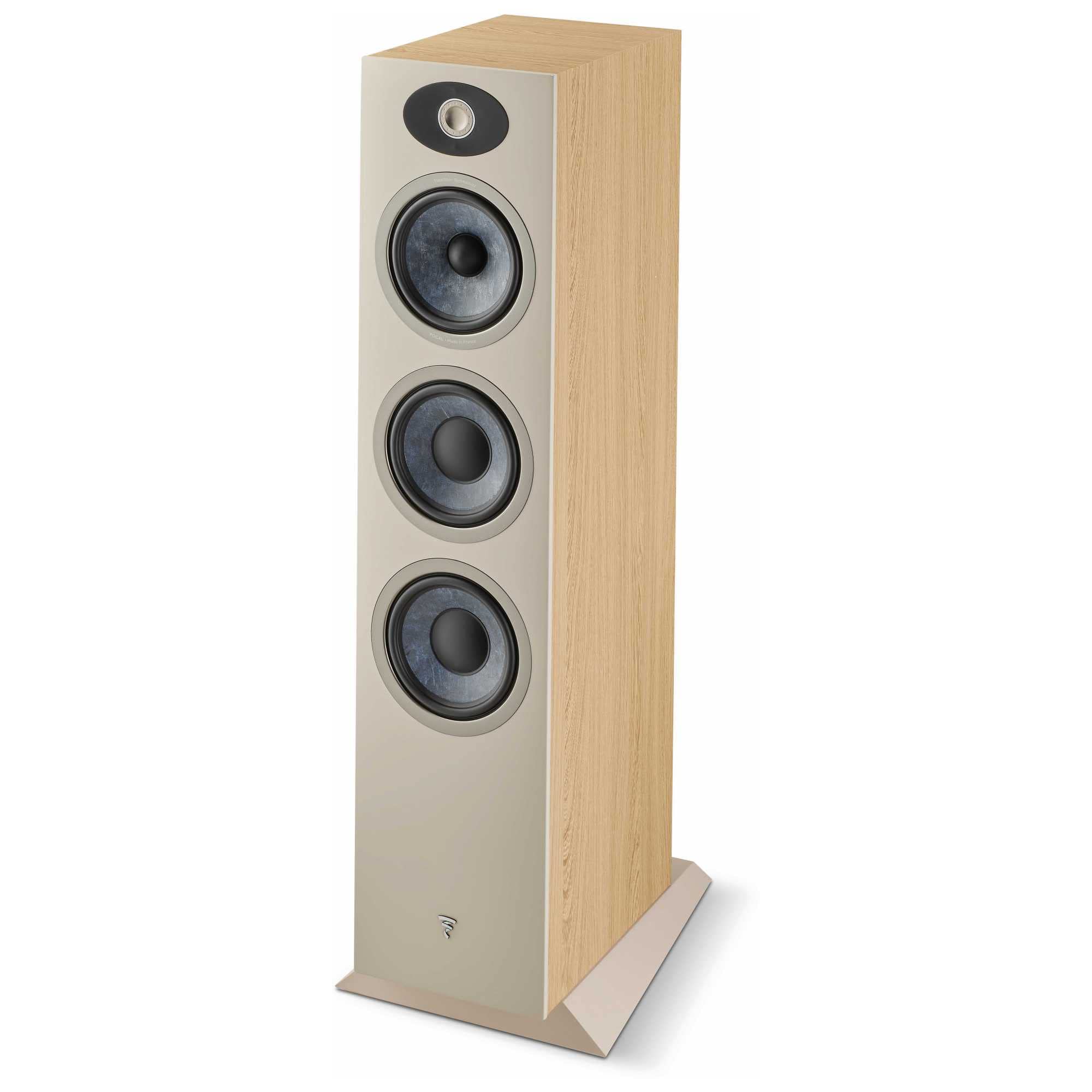 Focal Theva N3-3-Way Floorstanding Loudspeakers with 6.5-Inch Drivers, Sold Individually, Light Wood - FTHEVAN3LW