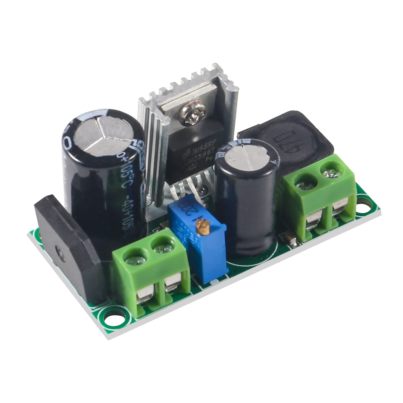 Qccan 4Pcs Lm2596Hv Ac/Dc To Dc Step Down Buck Converter Module, Adjustable Ac 5 30V Dc 5 48V 24V 36V 48V To Dc 2.5 35V 12V Step