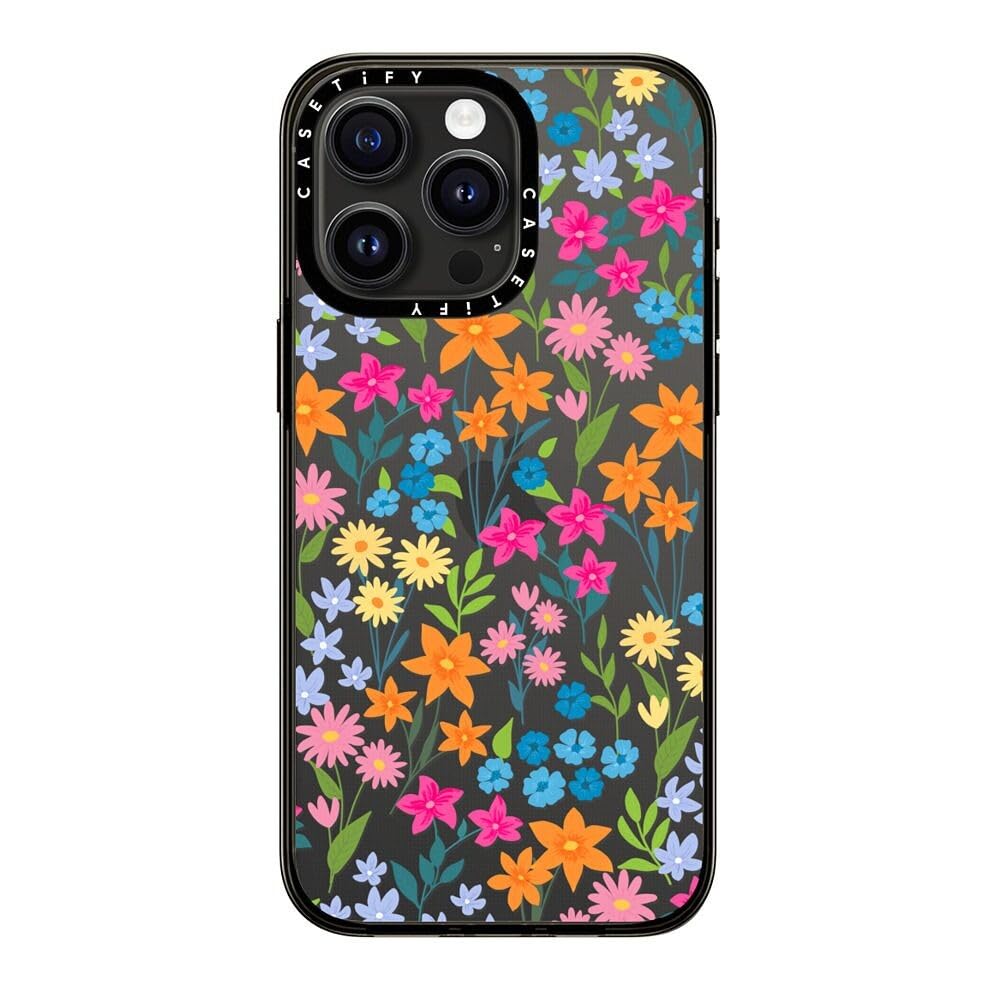 Casetify Compact Case For Iphone 15 Pro Max [2X Military Grade Drop Tested / 4Ft Drop Protection]   Bright Spring Flowers   Dais