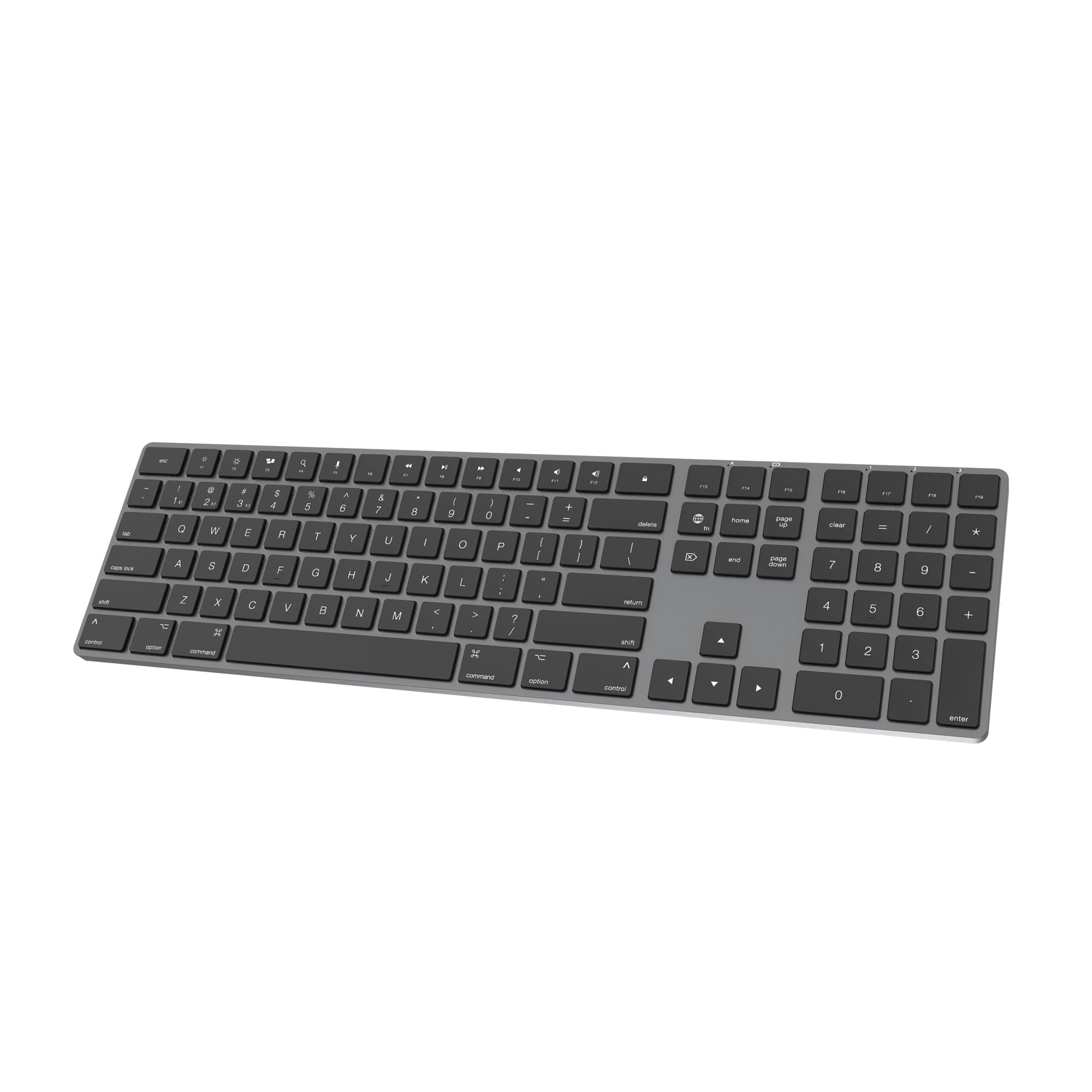 Bluetooth Slim Keyboard For Mac, Aluminum Rechargeable Keyboard Wireless, Low Profile Silent Flat Key Compatible With Apple Imac