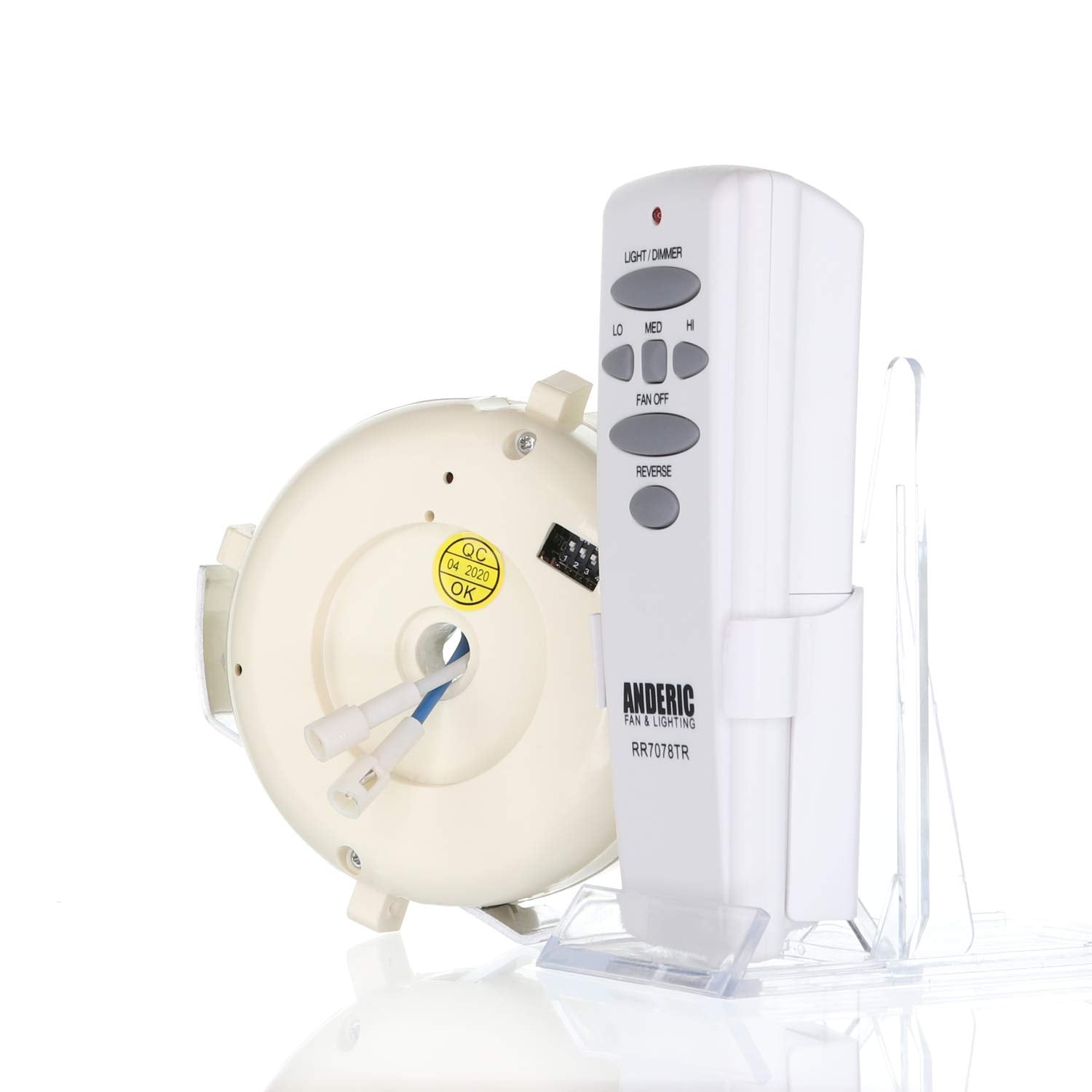 Anderic Uc7051R Replacement Kit For Hunter/Hampton Bay Ceiling Fan Receiver For   Includes Rr7078Tr Remote Control And Uc7051R R