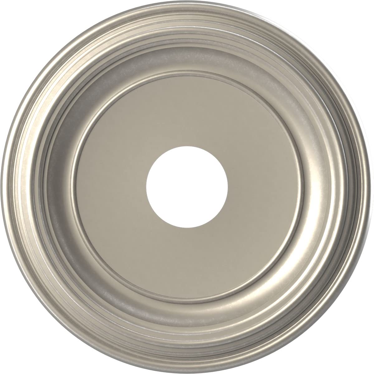 Ekena Millwork 16''Od X 3 1/2''Id X 1 3/8''P Traditional Thermoformed Pvc Ceiling Medallion (Fits Canopies Up To 9 1/2''), Brigh