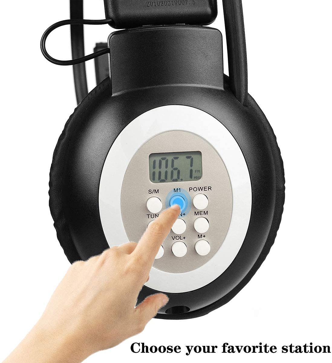 Retekess Tr101 Fm Radio Headphones, Headset For Mowing, Digital Wireless Radio For Mowing, Walking, Riding, Powered By Aa Batter