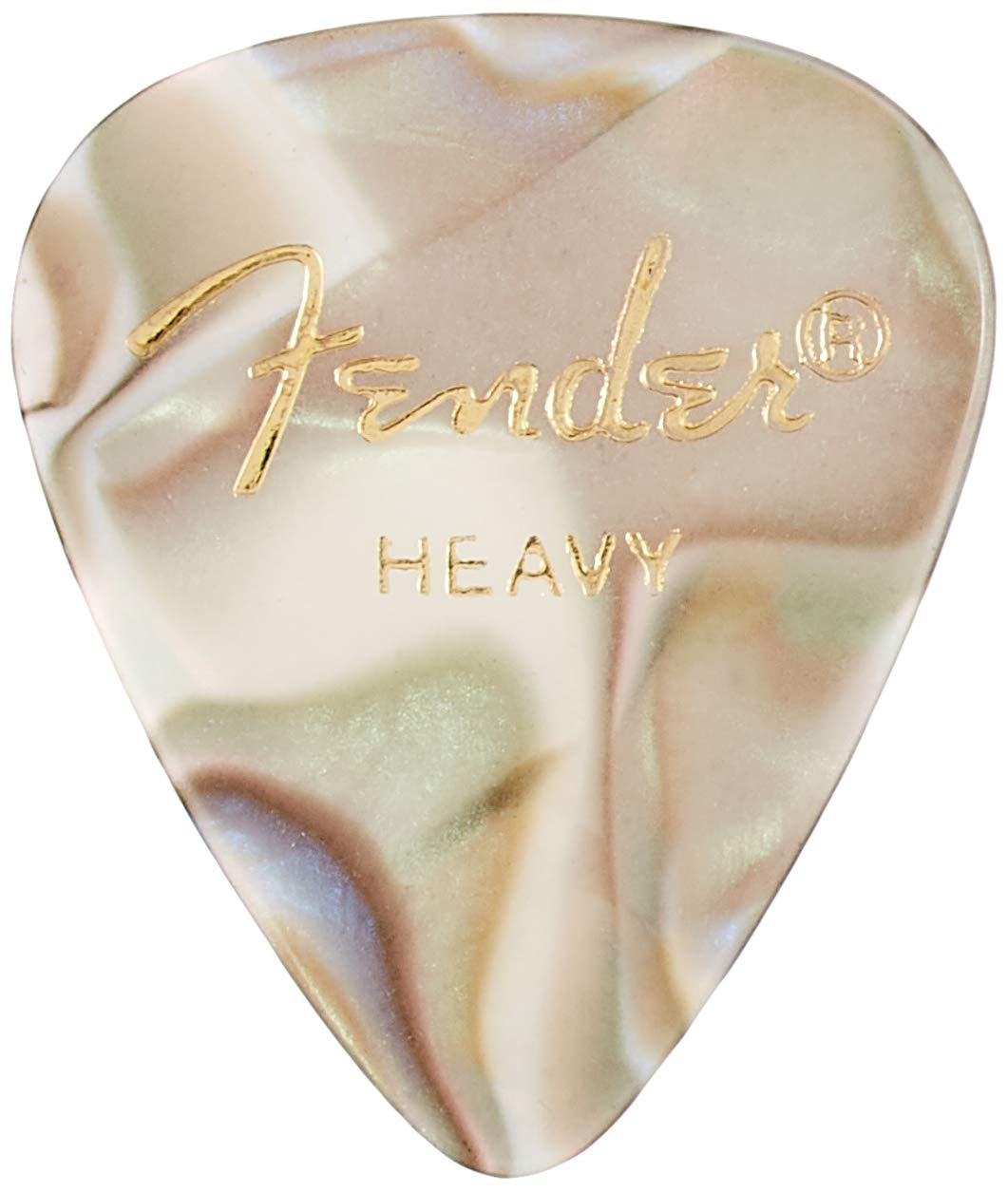 Fender Premium Celluloid Guitar Picks 351 Shape, Guitar Accessories, Abalone, Heavy, 144 Pack